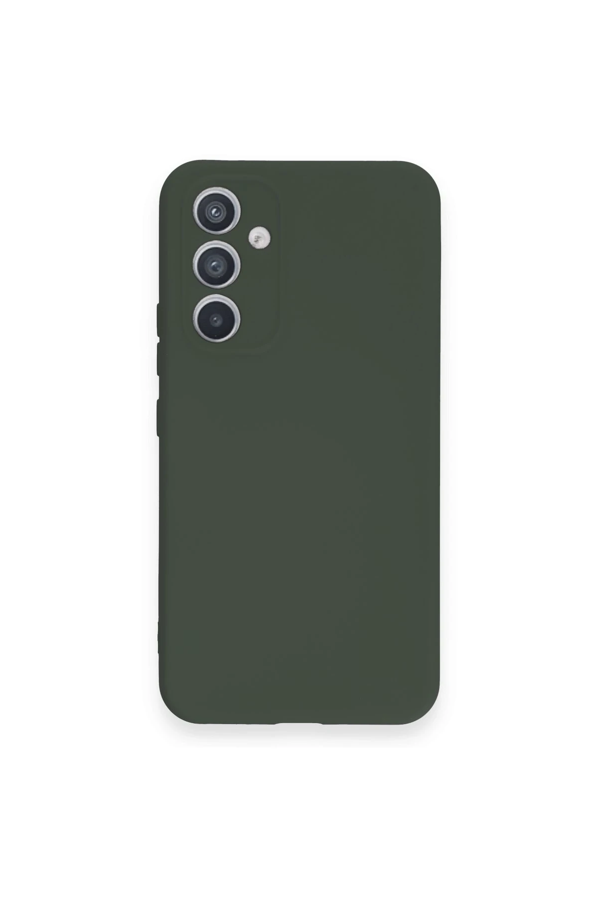 Newface Samsung Galaxy A54 5G Kılıf Nano içi Kadife Silikon - Koyu Yeşil