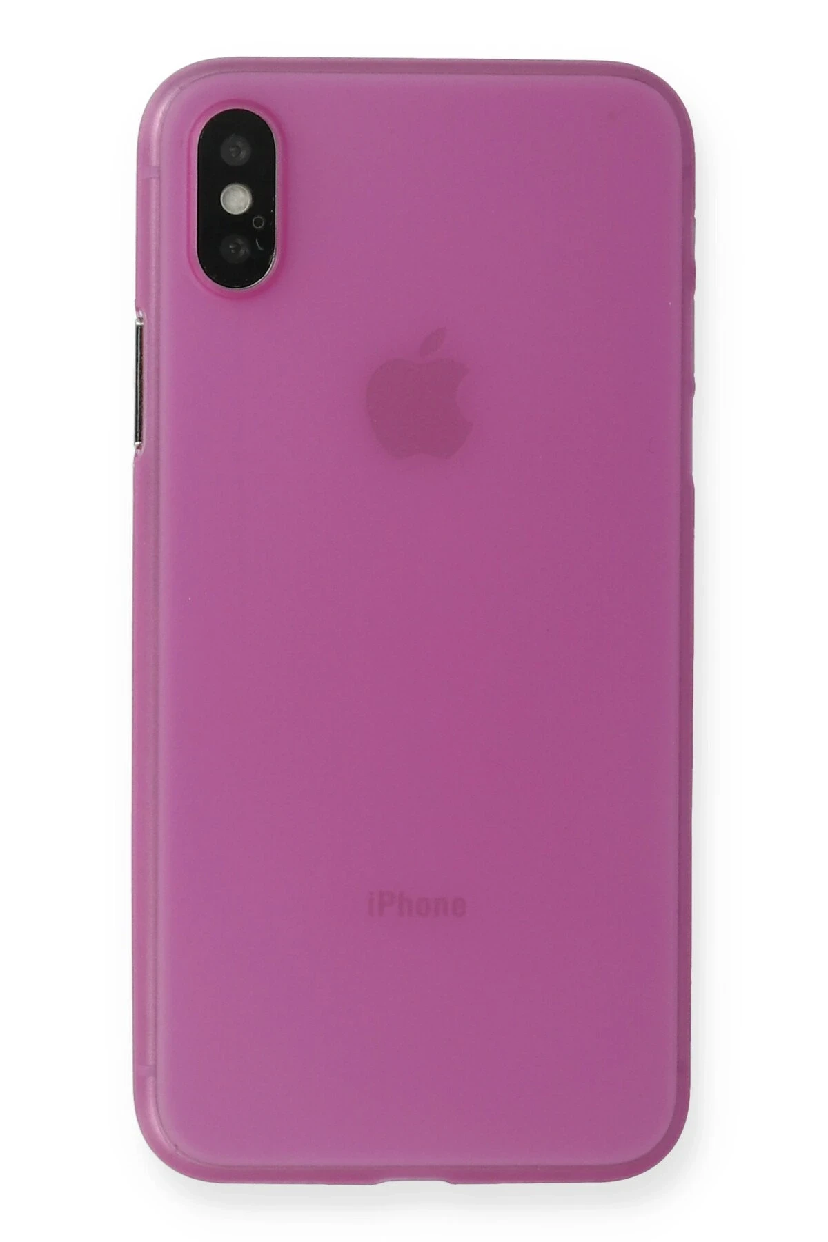 Newface iPhone X Kılıf PP Ultra İnce Kapak - Pembe