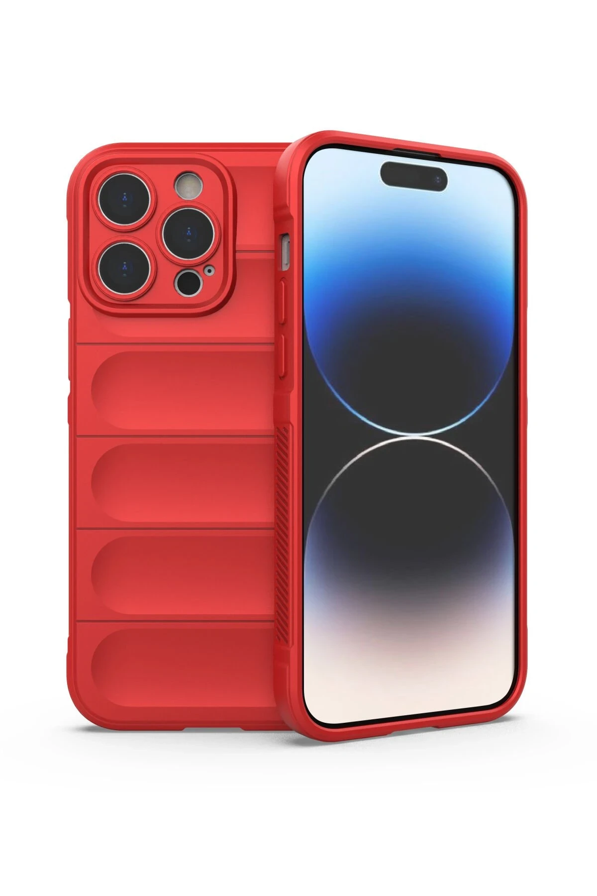 Newface iPhone 13 Pro Kılıf Optimum Silikon - Kırmızı