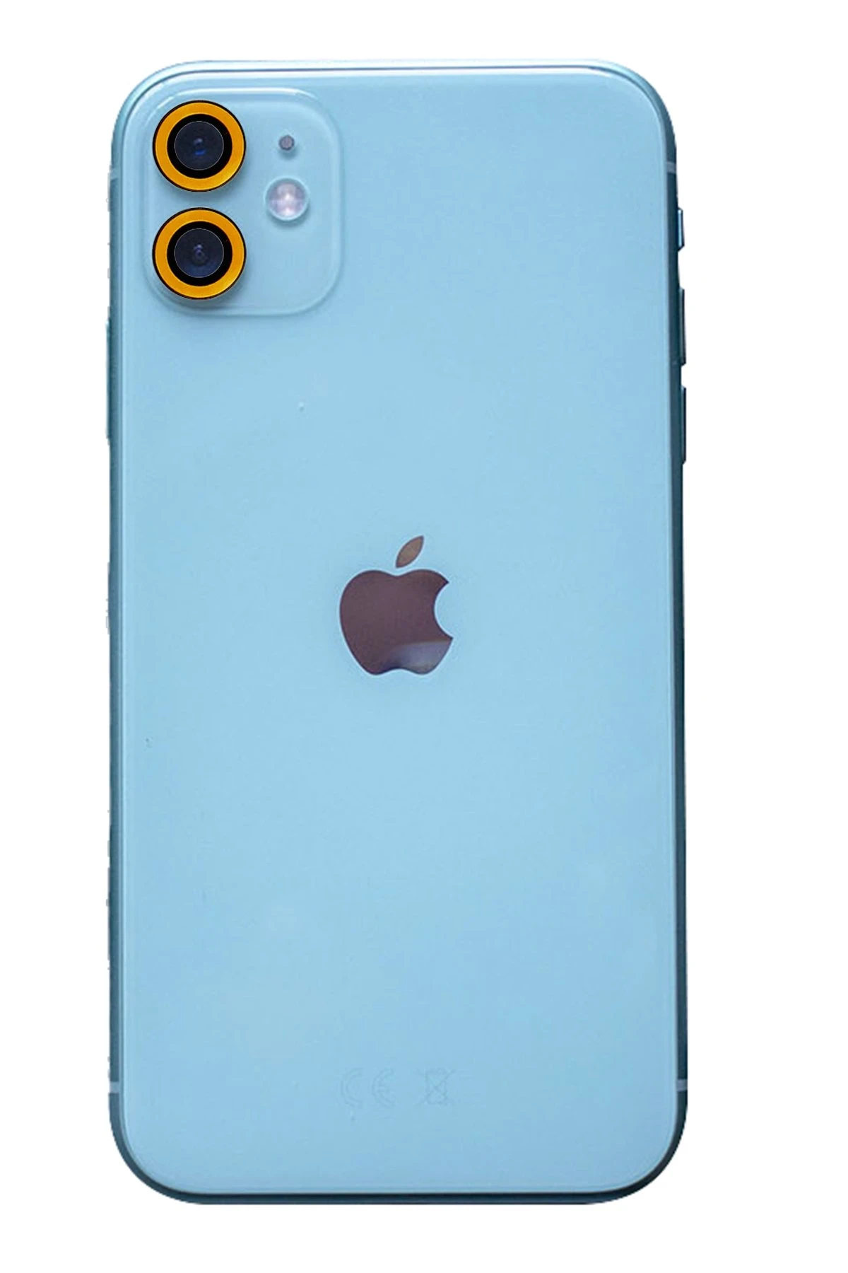 Newface iPhone 11 Neon Fosforlu Kamera Lens - Sarı