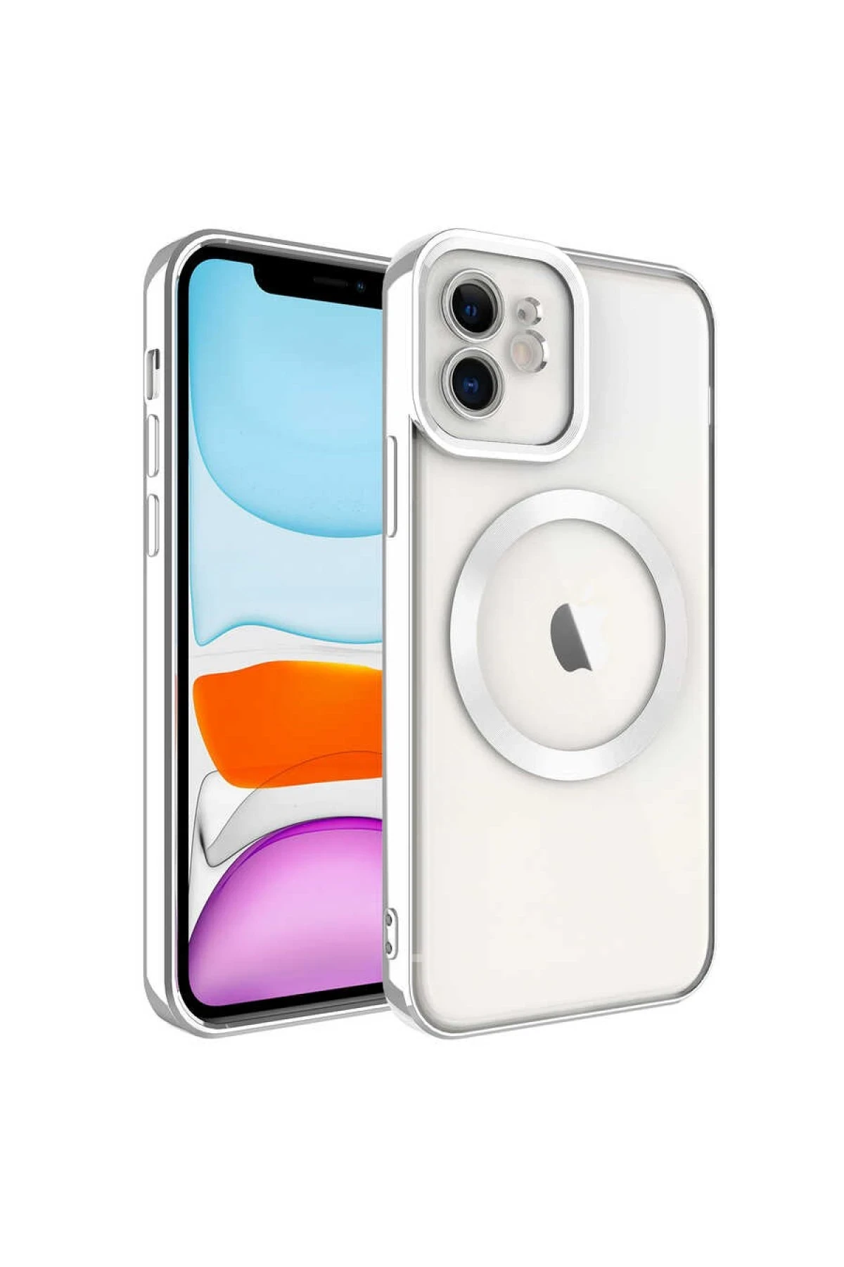 Newface iPhone 12 Kılıf Kross Magneticsafe Kapak - Titan Gri