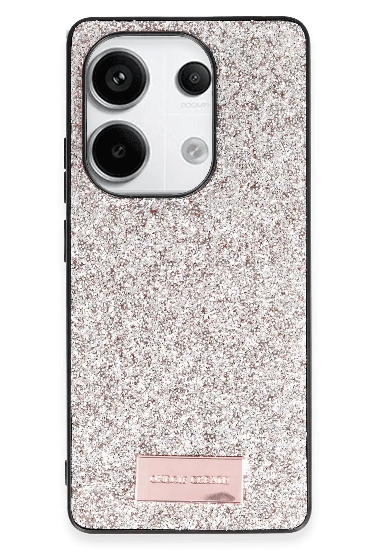 Onegif Xiaomi Redmi Note 13 Pro 4G Bright Simli Kapak - Gold