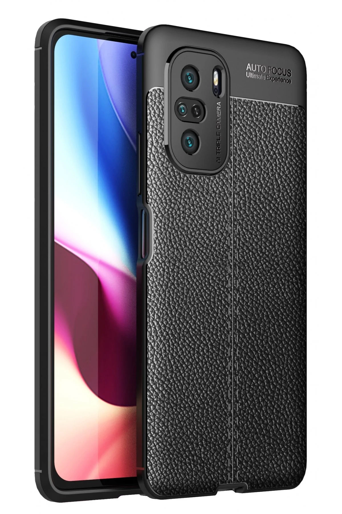 Newface Xiaomi Poco F3 Kılıf Auto Focus Kapak - Siyah