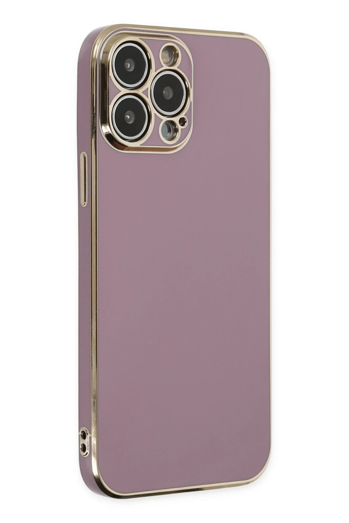Newface iPhone 14 Pro Max Kılıf Volet Silikon - Mor