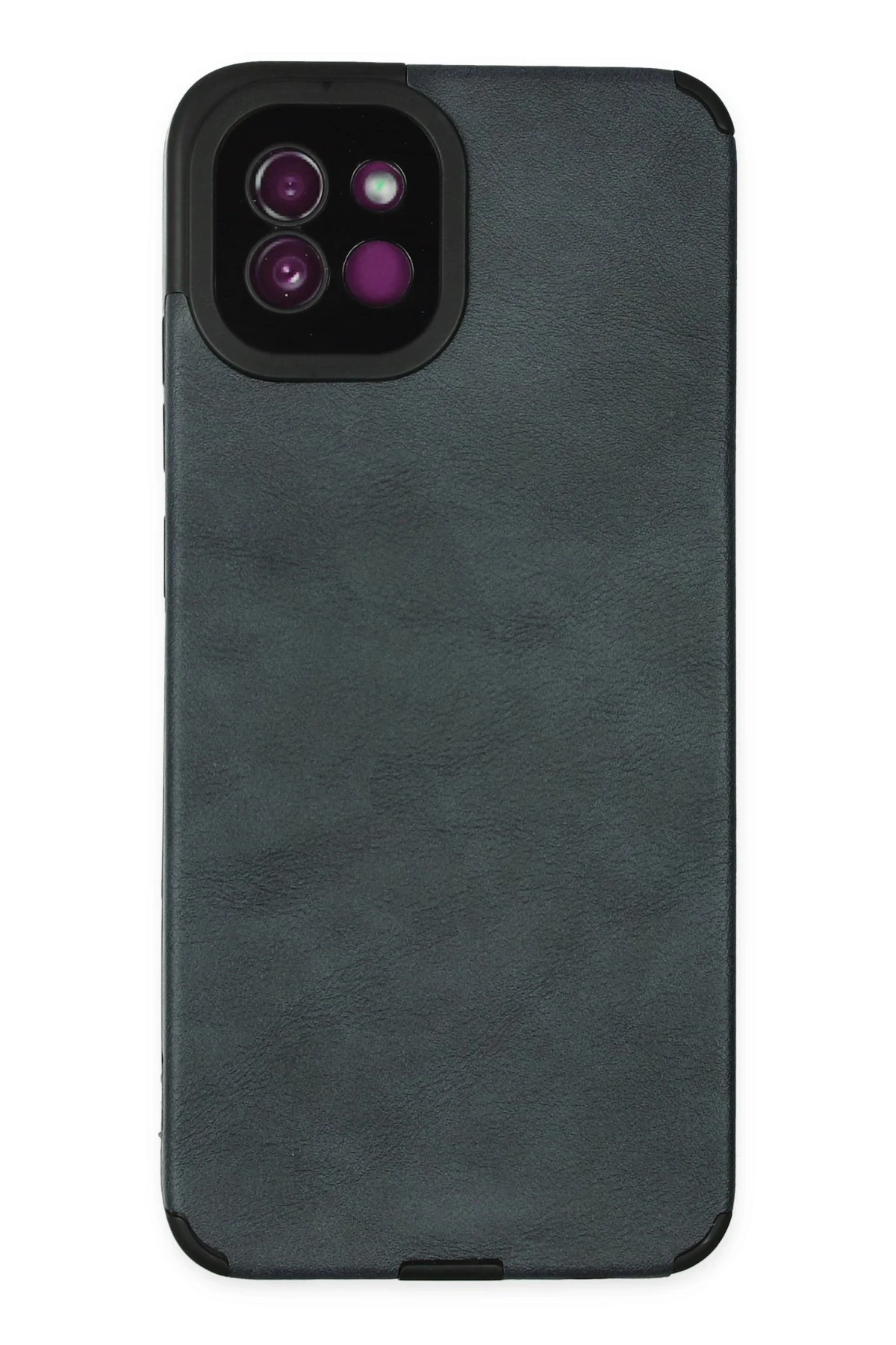 Newface Samsung Galaxy A03 Kılıf Loop Deri Silikon - Lacivert