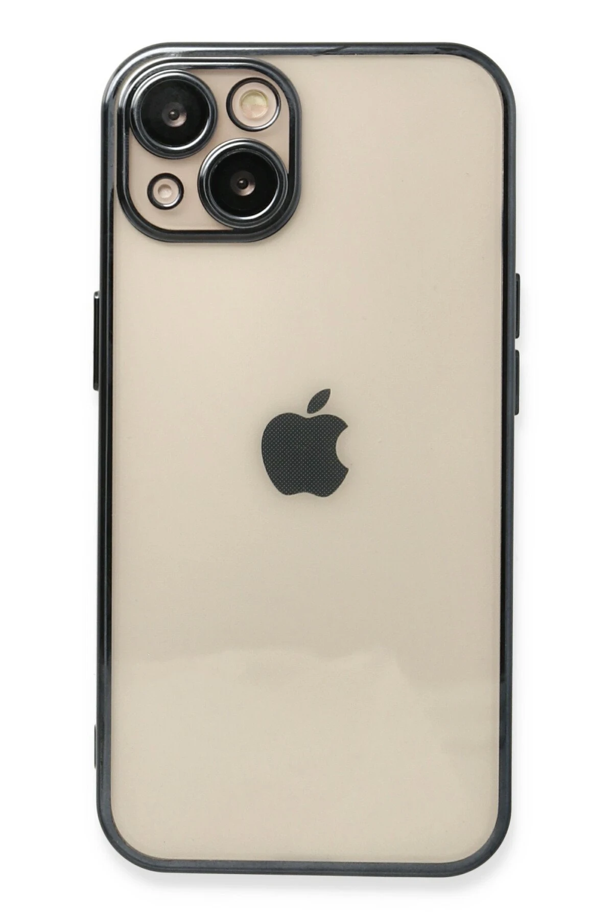 Newface iPhone 14 Kılıf Razer Lensli Silikon - Siyah
