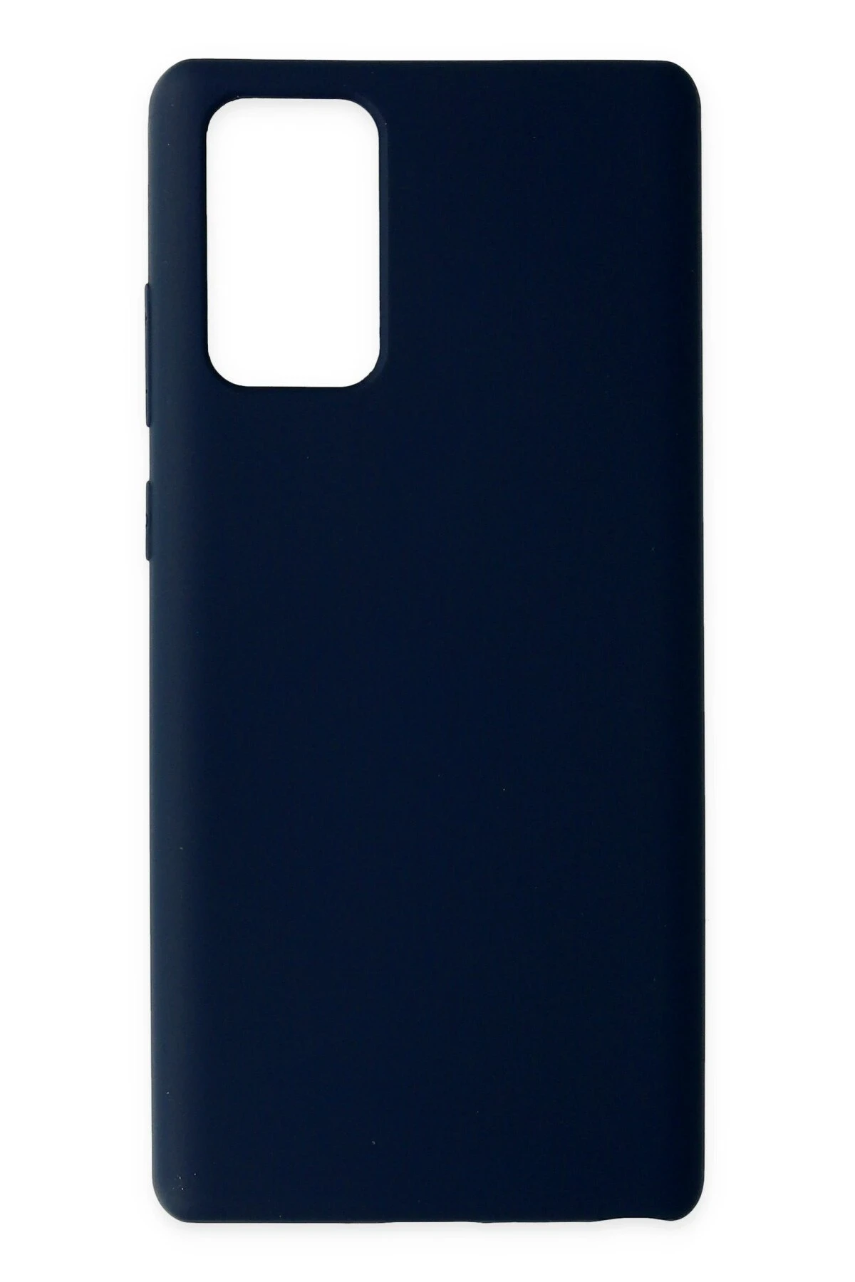 Newface Samsung Galaxy Note 20 Kılıf Nano içi Kadife Silikon - Lacivert