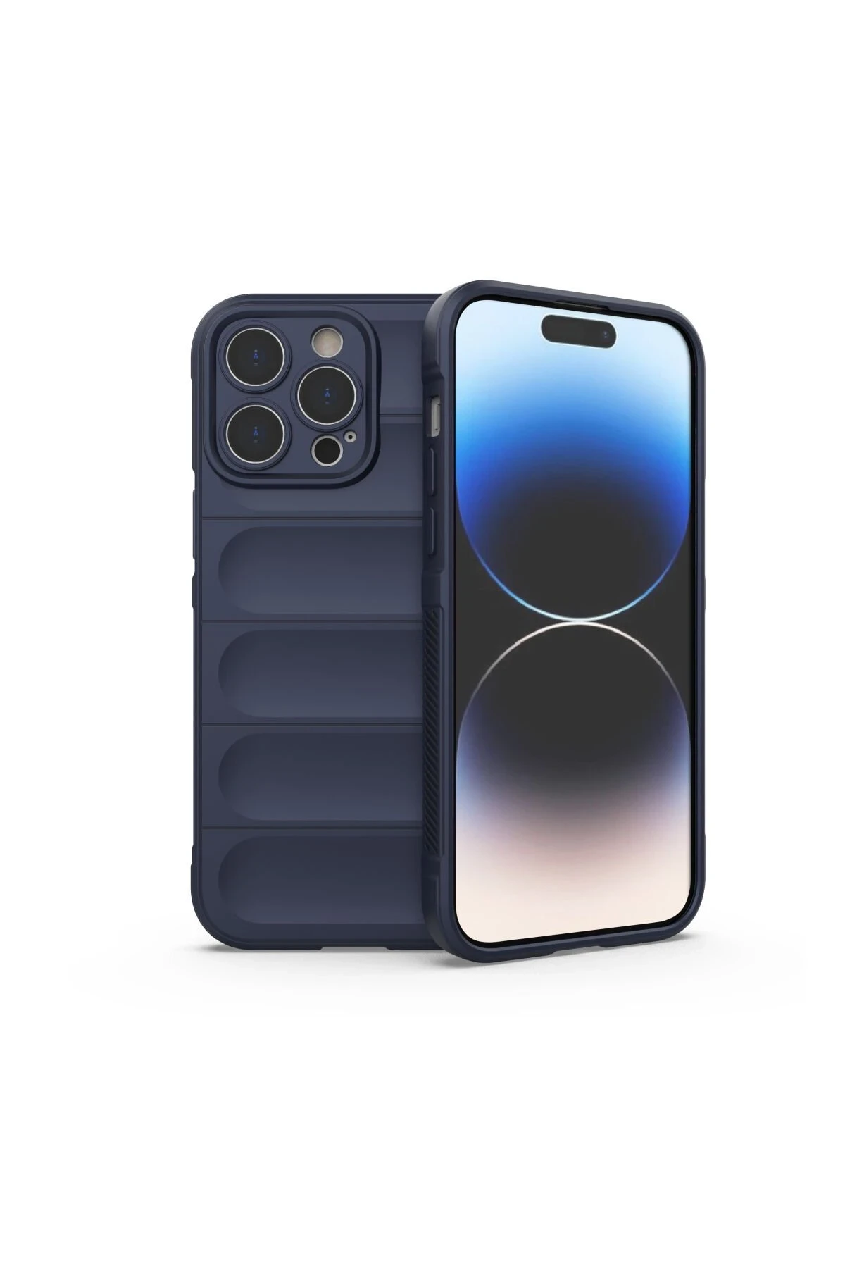 Newface iPhone 15 Pro Max Kılıf Optimum Silikon - Lacivert