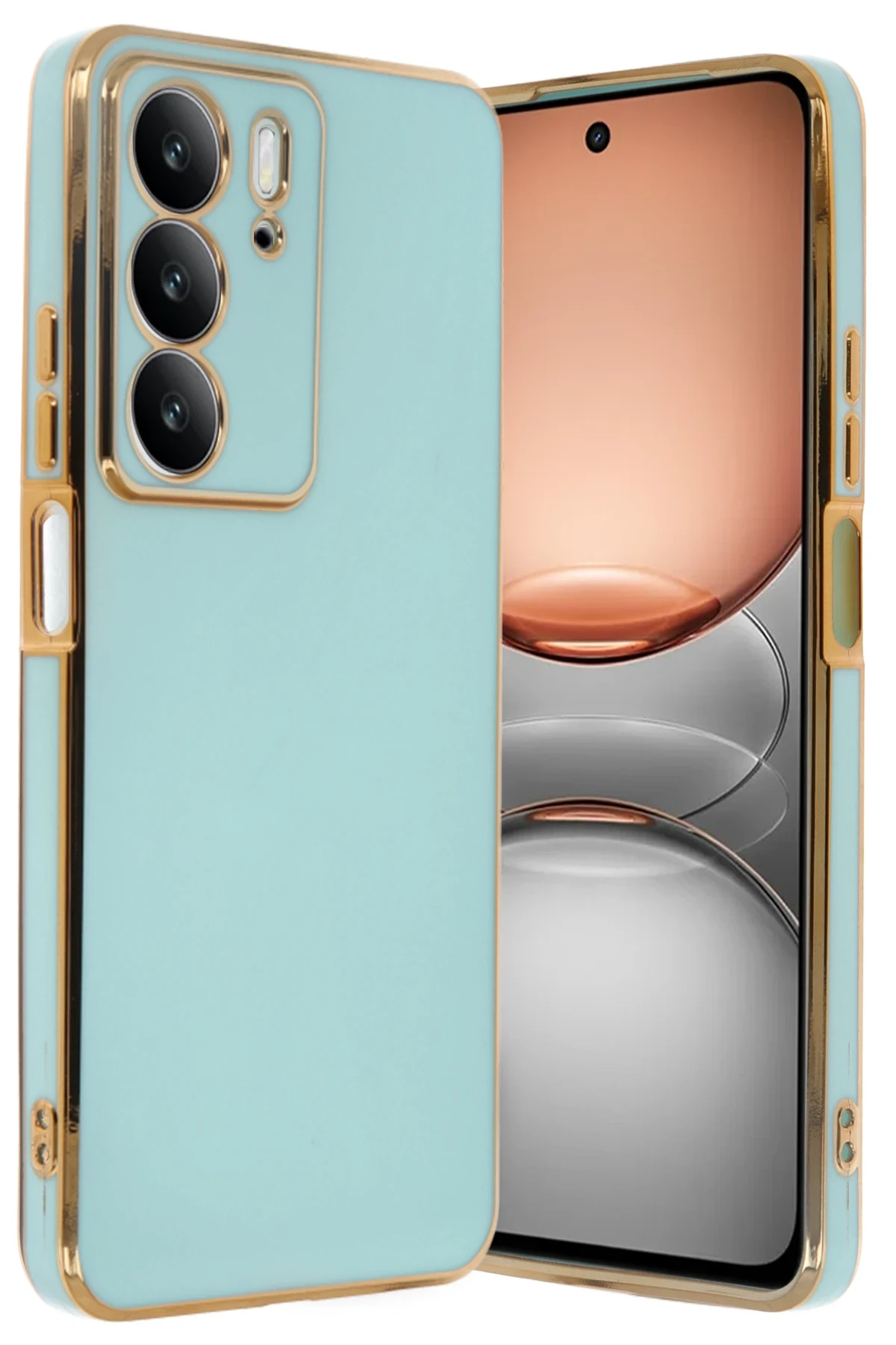 Newface Realme C75 4G Kılıf Volet Silikon - Açık Yeşil