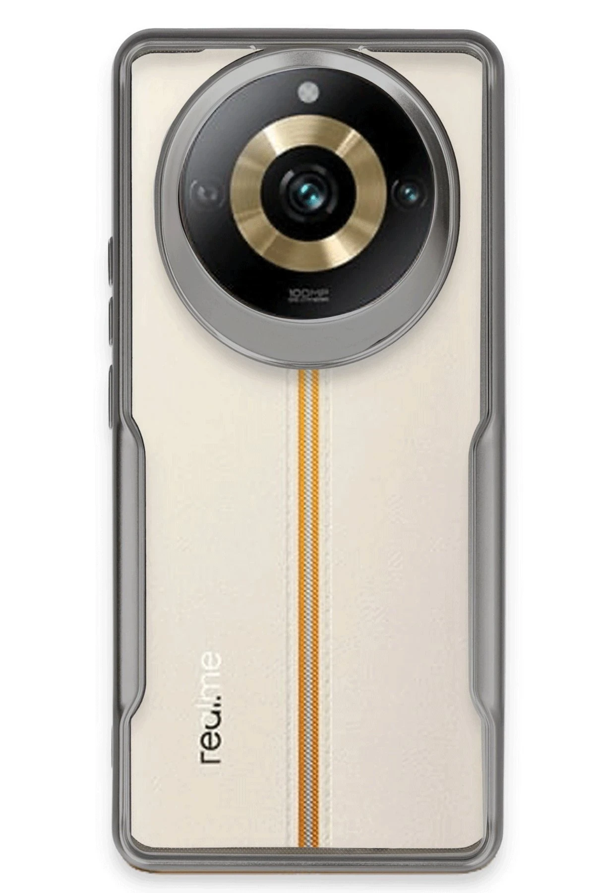 Newface Realme 11 Pro Kılıf Boyi Silikon Kapak - Gümüş