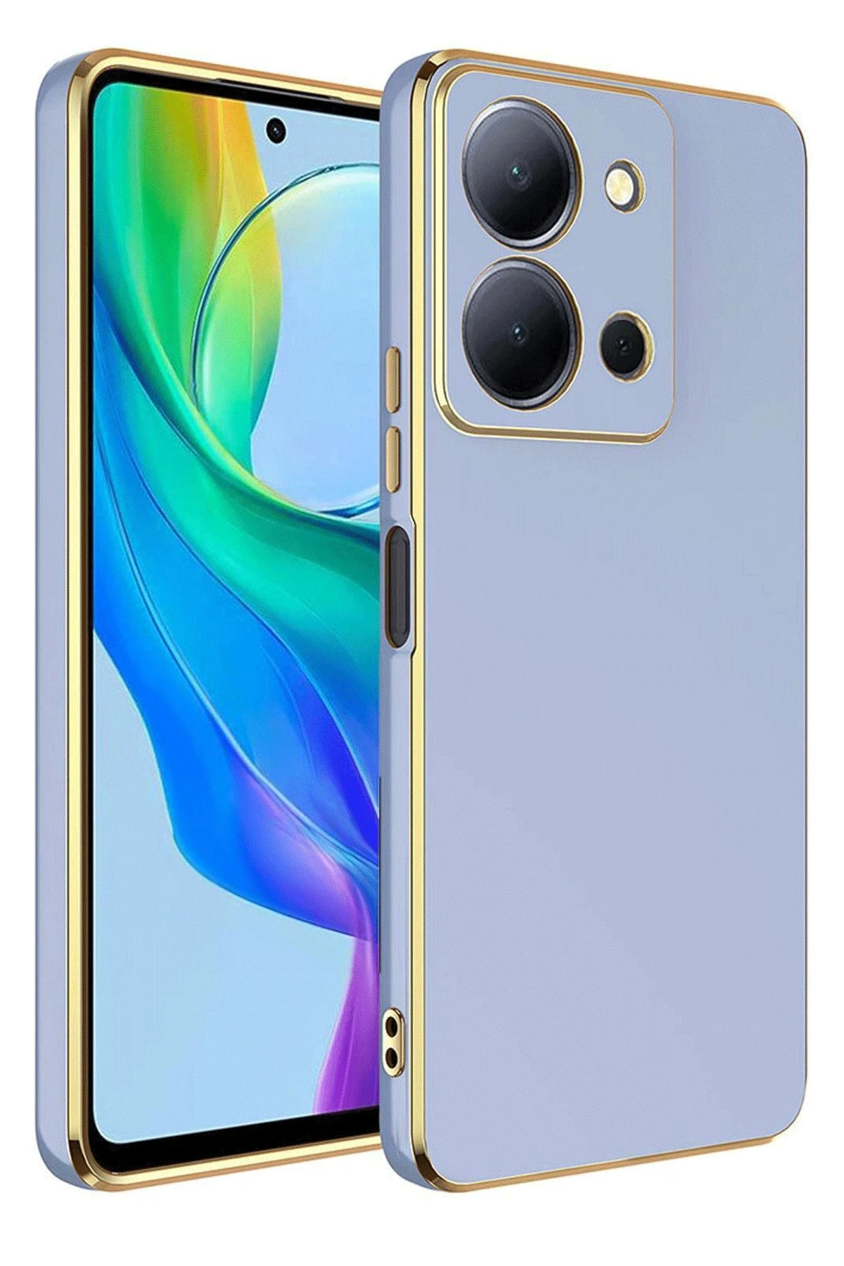 Newface Vivo Y36 Kılıf Volet Silikon - Mavi