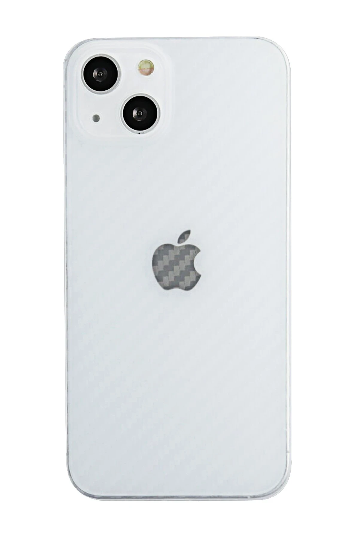 Newface iPhone 13 Kılıf Karbon PP Silikon - Şeffaf