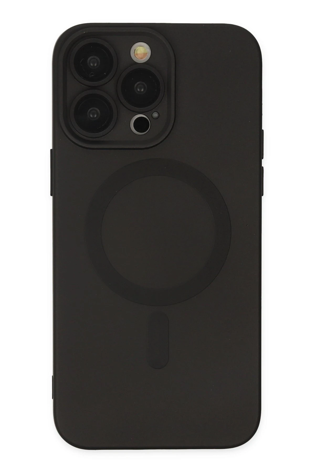 Newface iPhone 13 Pro Kılıf Moshi Lens Magneticsafe Silikon - Siyah