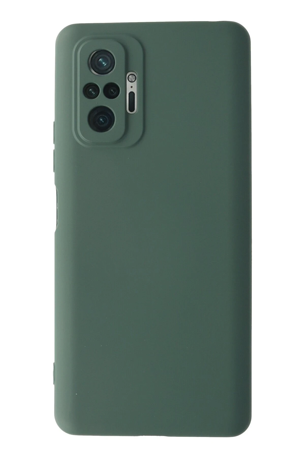 Newface Xiaomi Redmi Note 10 Pro Kılıf Nano içi Kadife Silikon - Koyu Yeşil