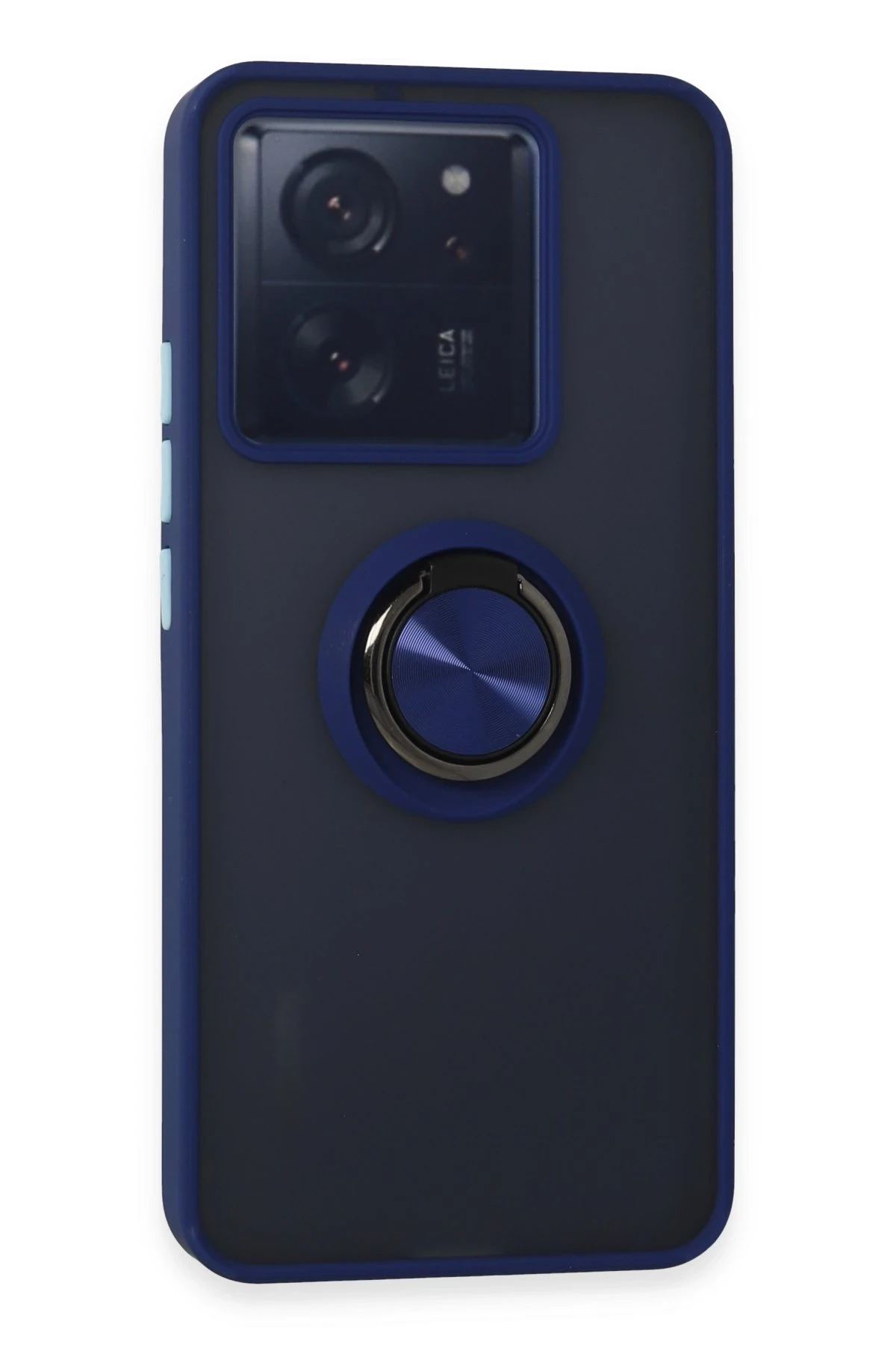 Newface Xiaomi Mi 13T Kılıf Montreal Yüzüklü Silikon Kapak - Lacivert