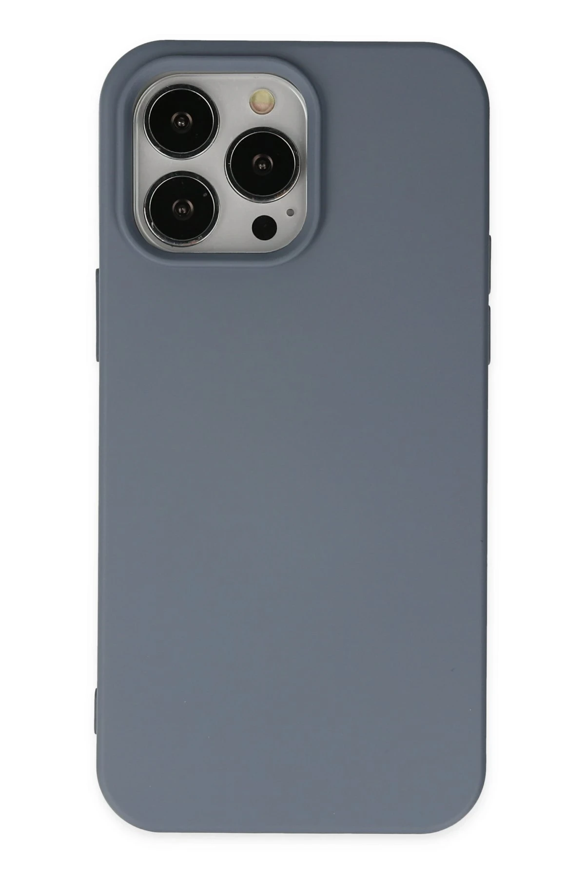 Newface iPhone 15 Pro Kılıf Nano içi Kadife Silikon - Gri