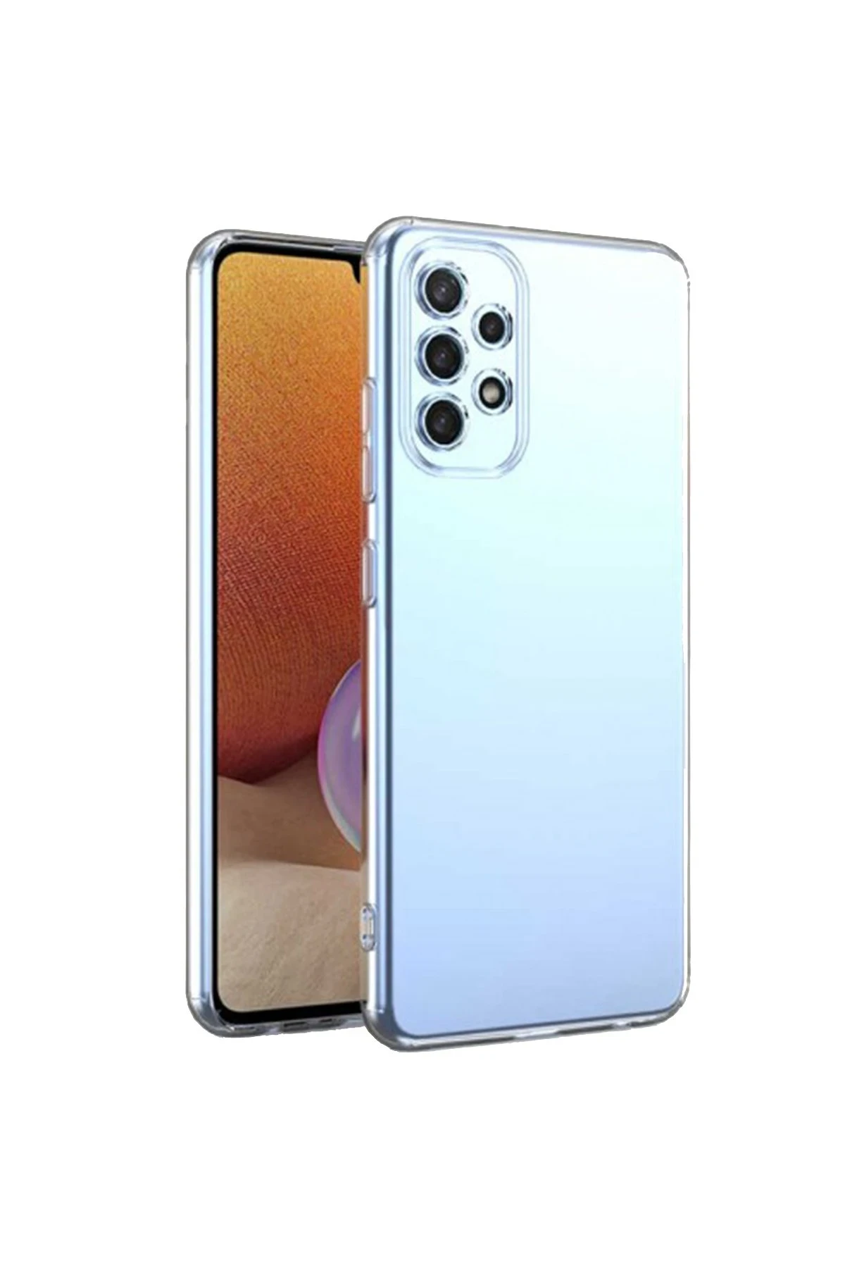 Newface Samsung Galaxy A23 4G Kılıf Lüx Şeffaf Silikon