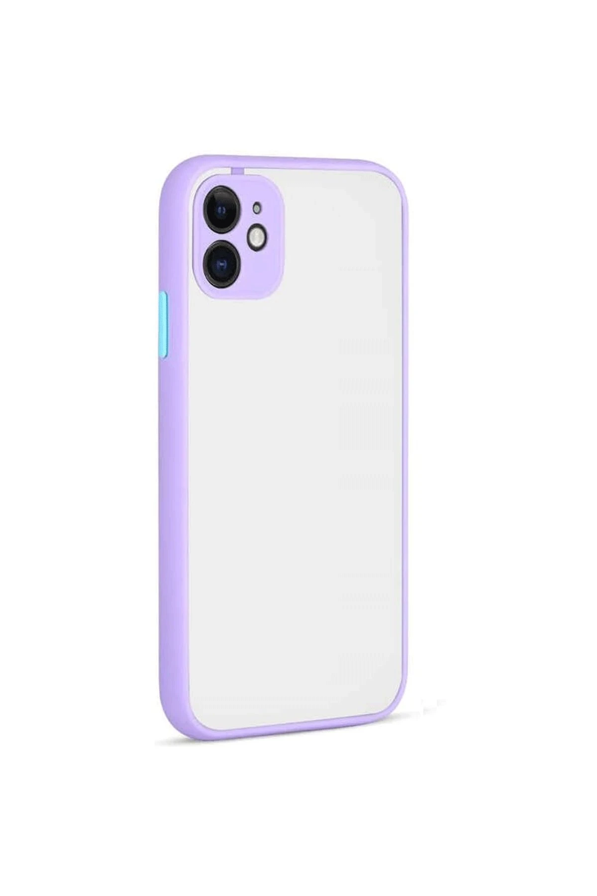 Newface iPhone 12 Kılıf Montreal Silikon Kapak - Mor