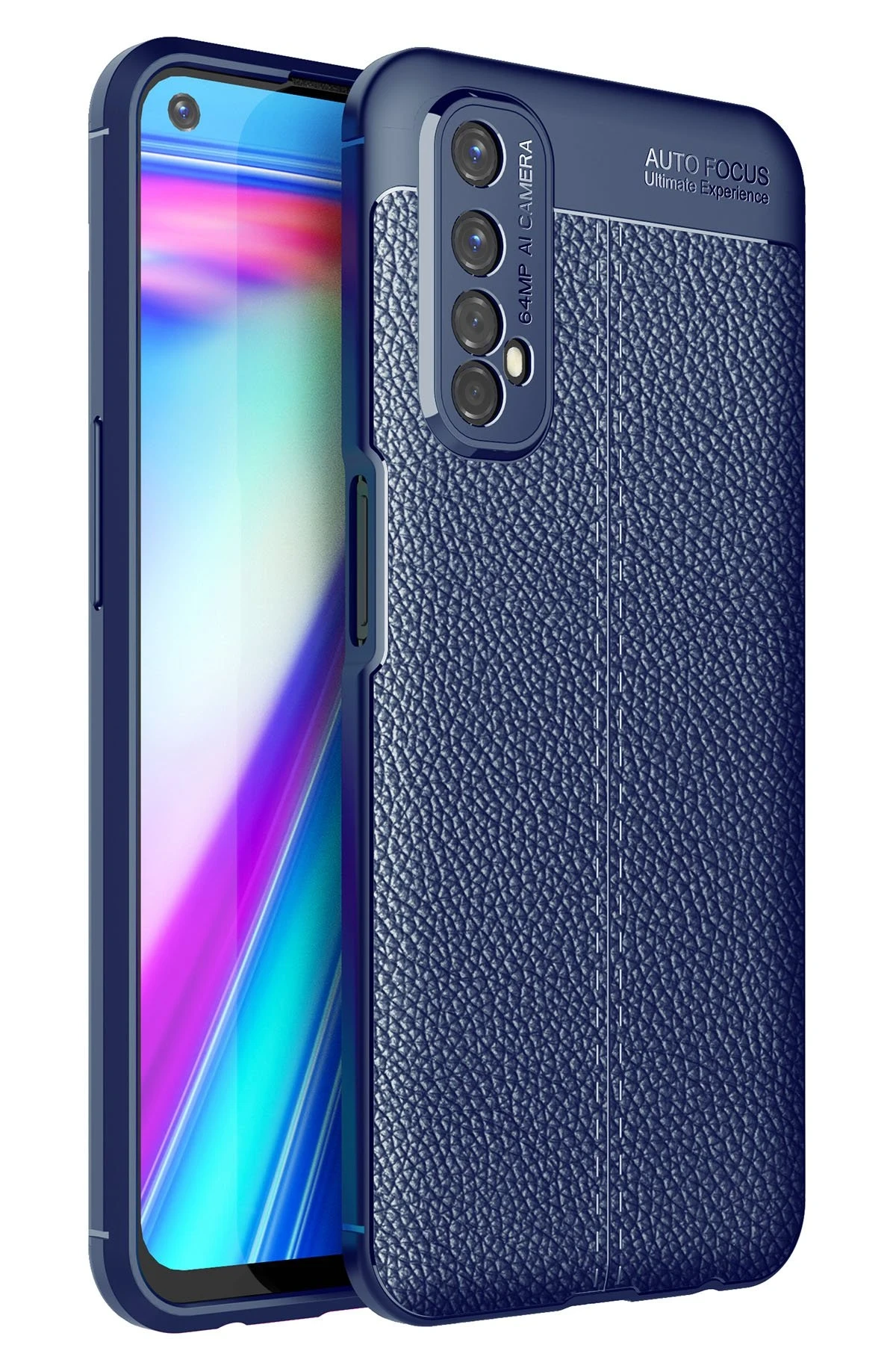 Newface Realme 7 Kılıf Auto Focus Kapak - Lacivert