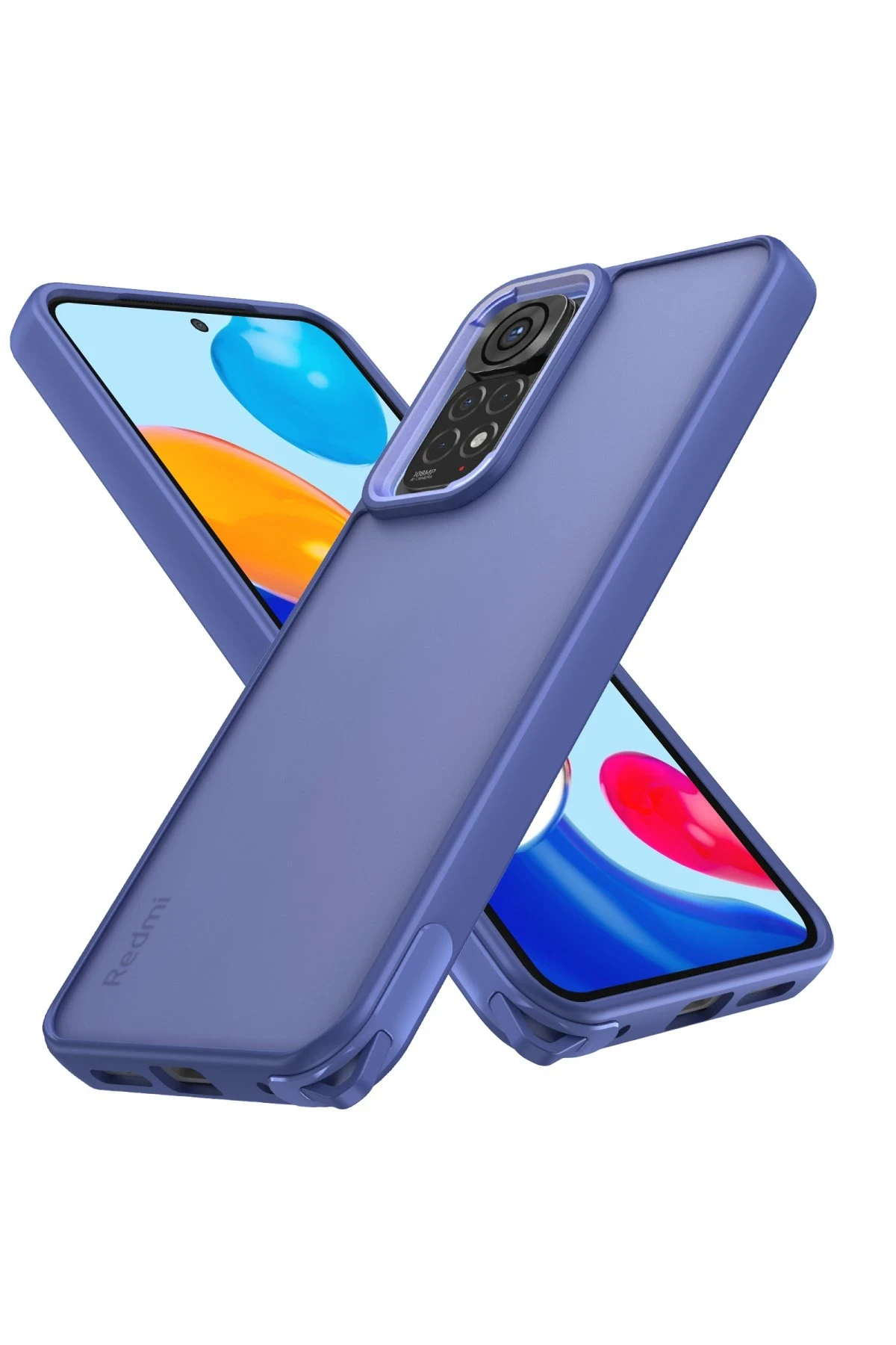 Newface Xiaomi Redmi Note 11 Pro Kılıf Elegant Kapak - Açık Mavi