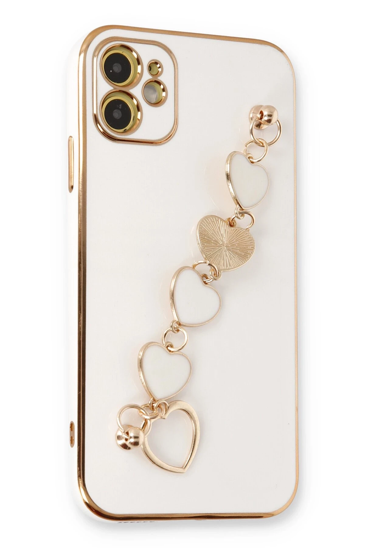 Newface iPhone 12 Kılıf Esila Silikon - Beyaz