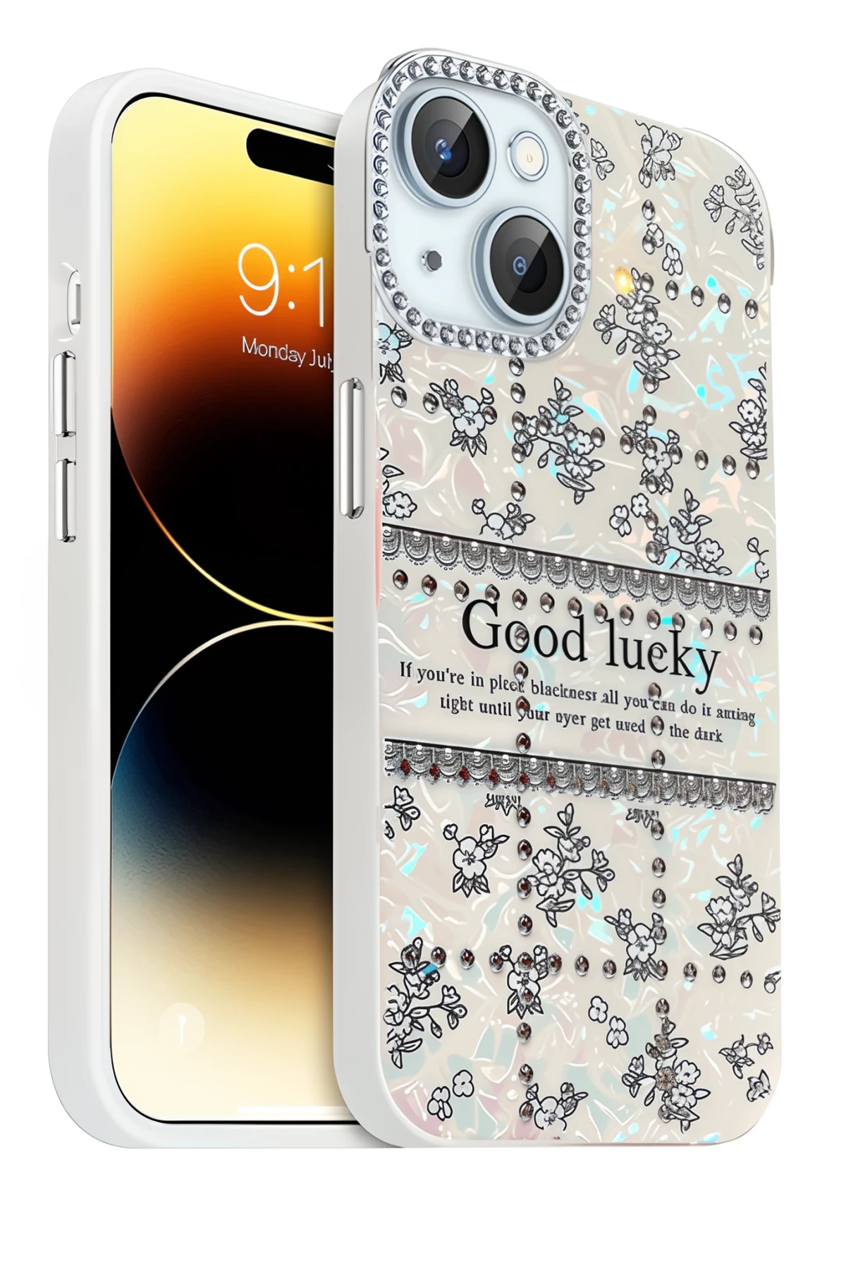 Newface Apple iPhone 14 Deco Desenli Kapak - Desen 7