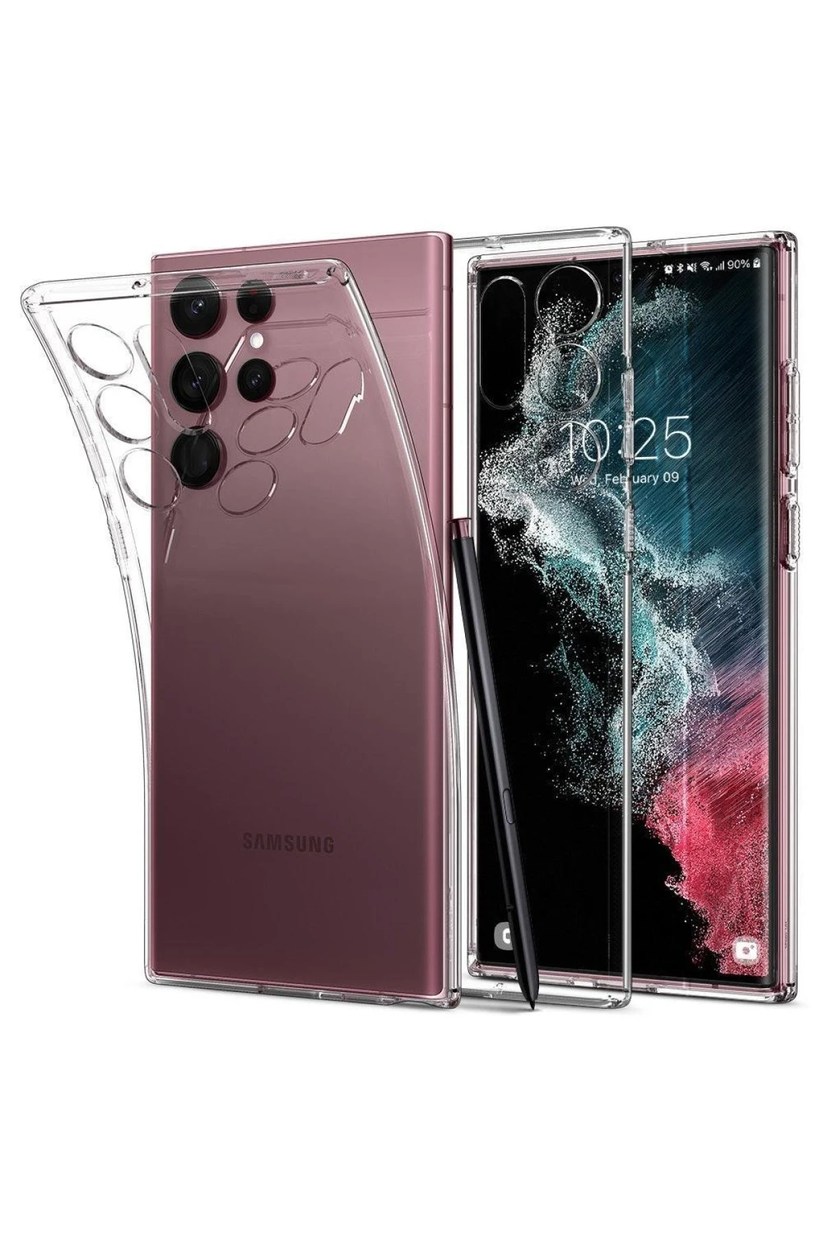 Newface Samsung Galaxy S23 Ultra Kılıf Lüx Şeffaf Silikon