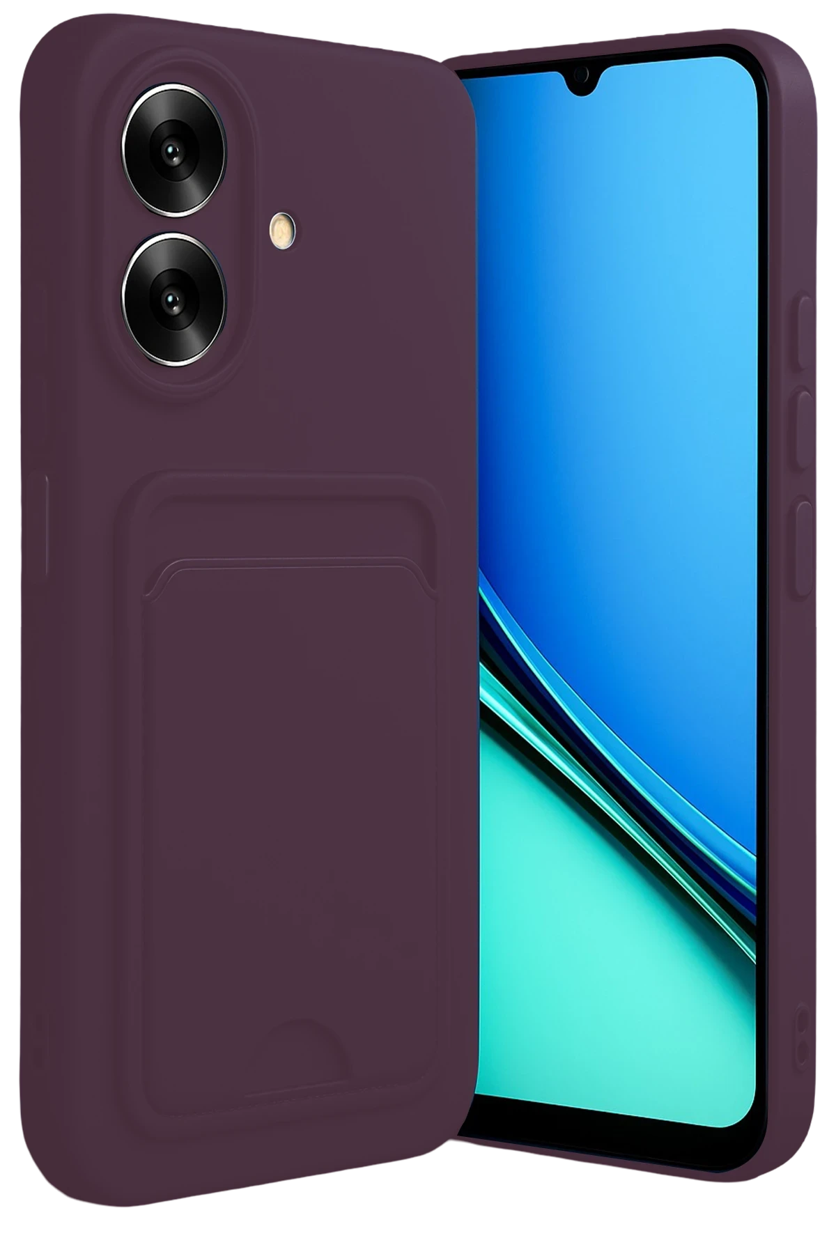 Newface Realme Note 60 Kelvin Kartvizitli Silikon - Derin Mor