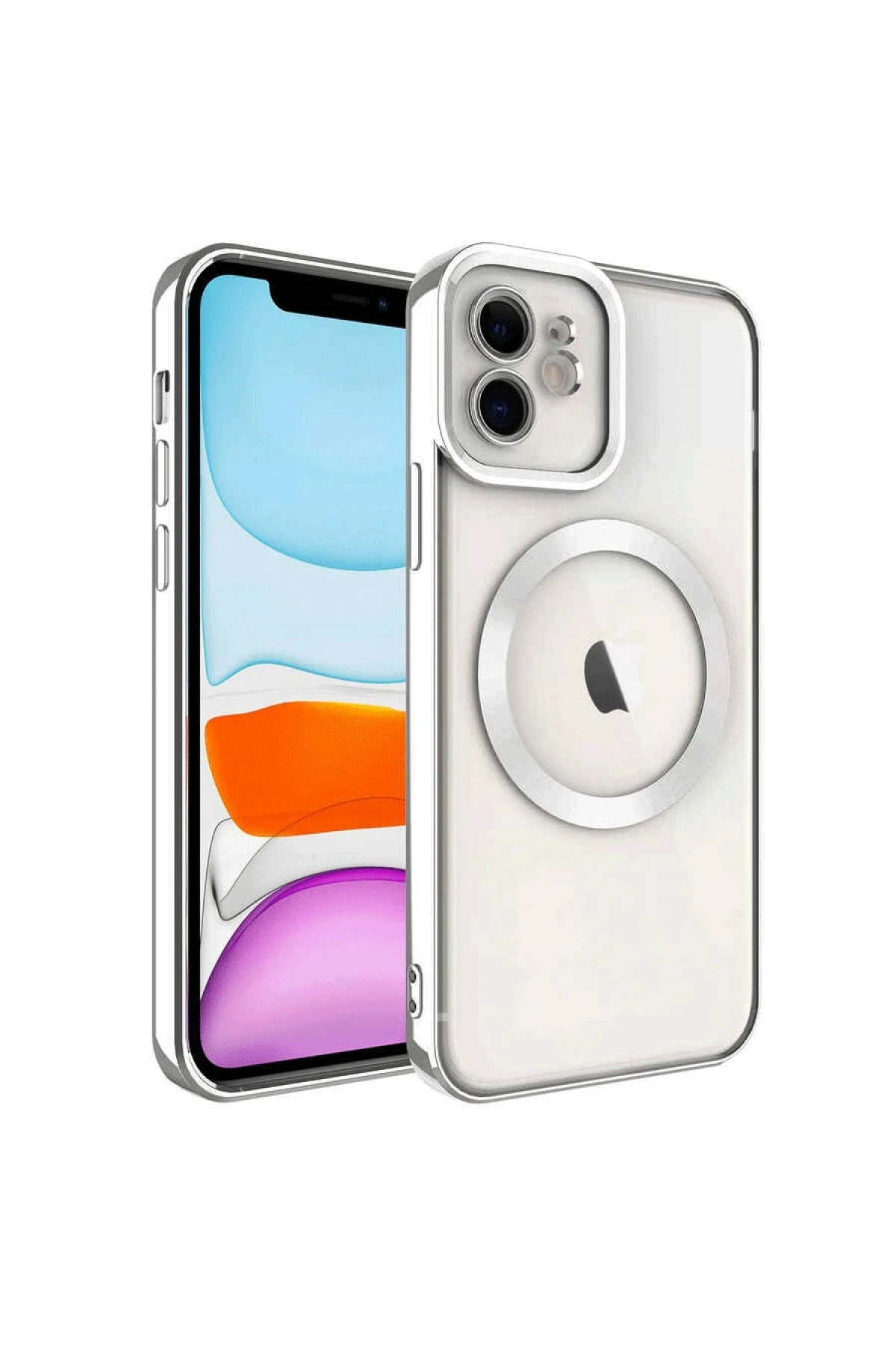 Newface iPhone 11 Kılıf Kross Magneticsafe Kapak - Titan Gri
