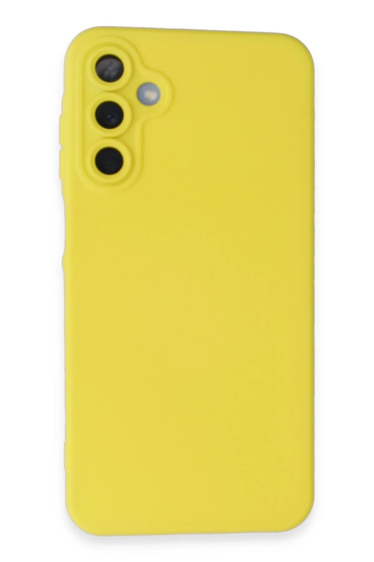 Newface Samsung Galaxy A05S Kılıf Nano içi Kadife Silikon - Sarı