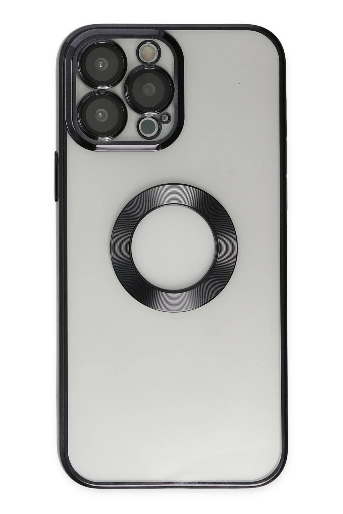 Newface iPhone 13 Pro Max Kılıf Slot Silikon - Siyah