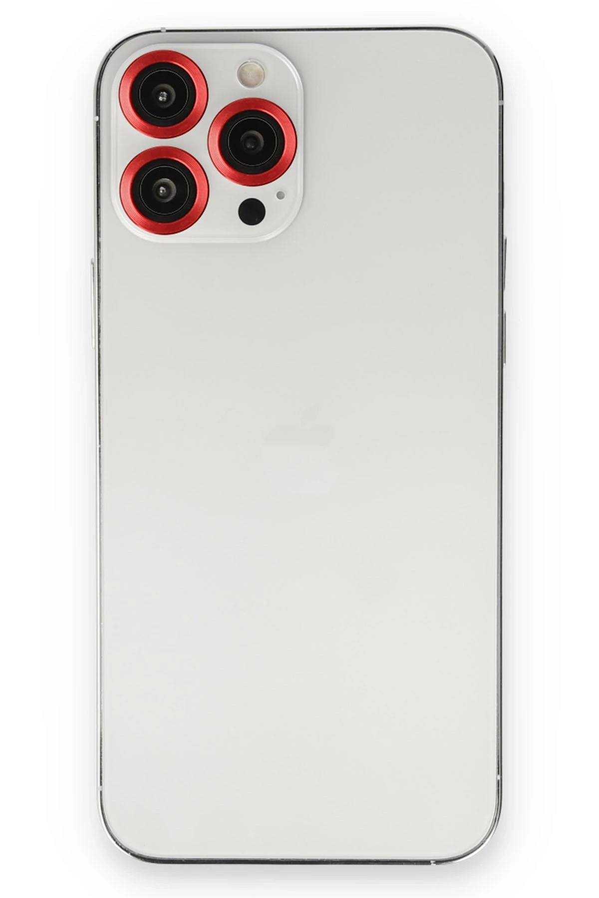 Newface iPhone 13 Pro Max Metal Kamera Lens - Kırmızı