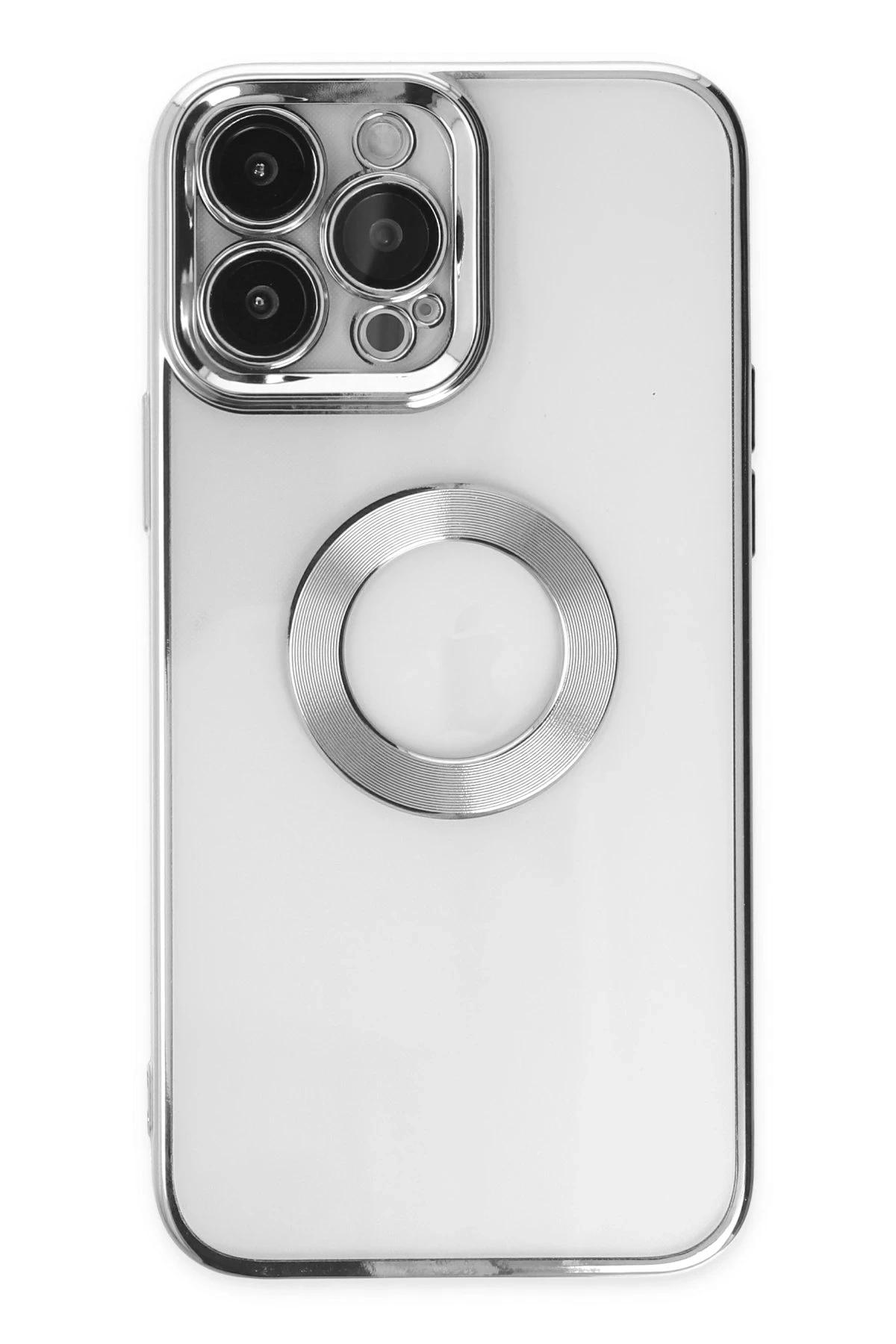 Newface iPhone 14 Pro Kılıf Slot Silikon - Gümüş