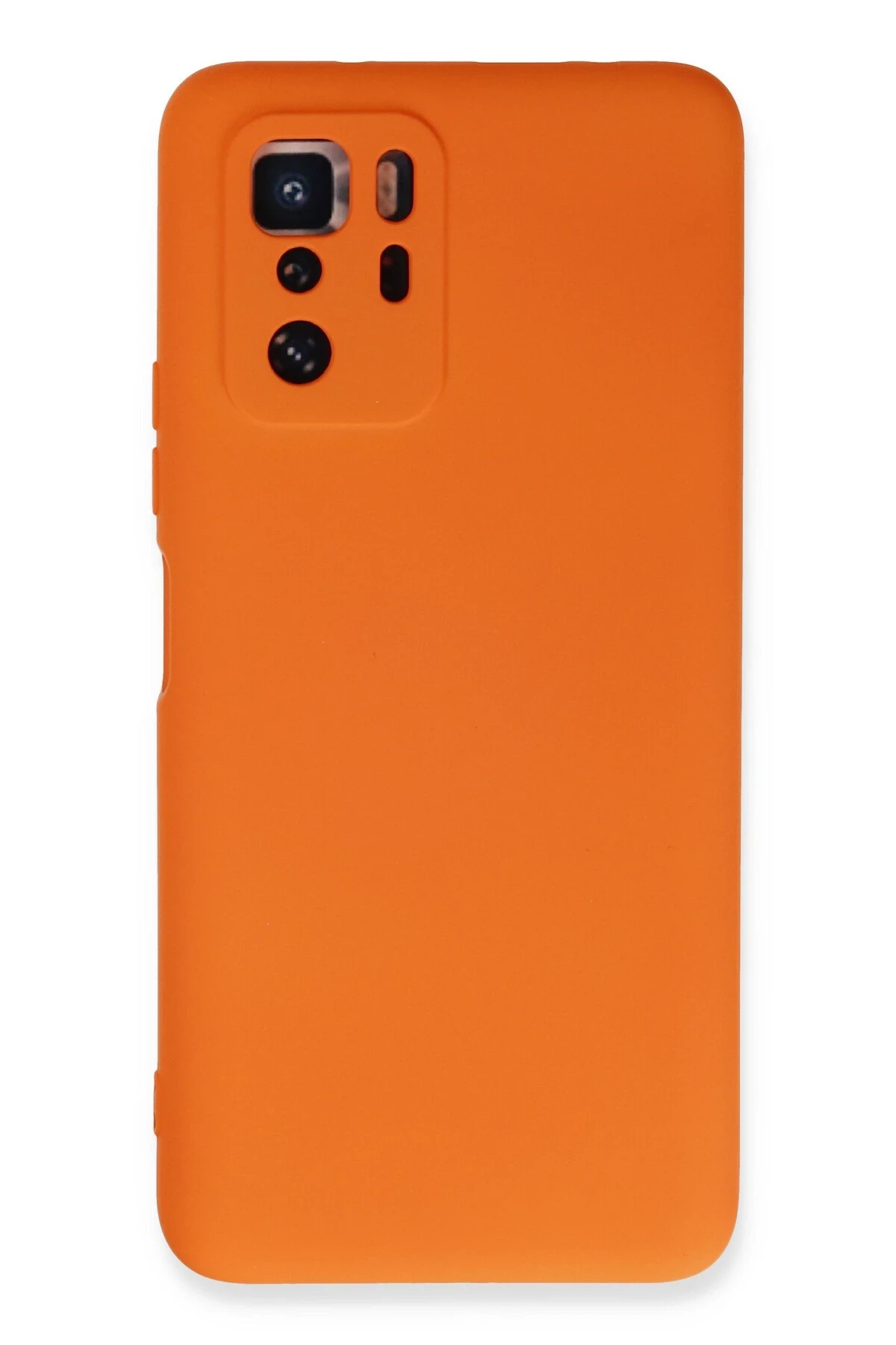 Newface Xiaomi Poco X3 GT Kılıf Nano içi Kadife Silikon - Turuncu