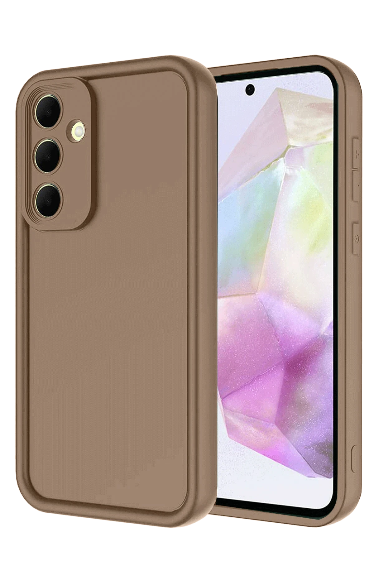 Newface Samsung Galaxy A26 Kılıf Viera Silikon - Kahverengi