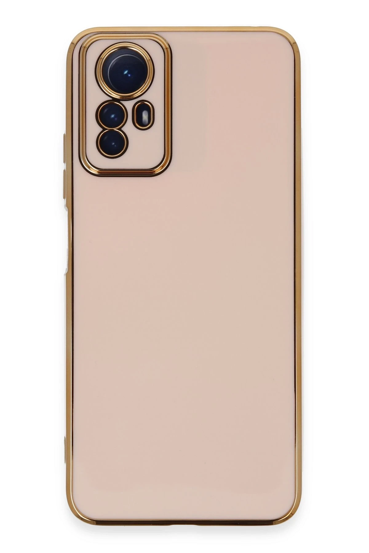 Newface Xiaomi Redmi Note 12S Kılıf Volet Silikon - Pembe