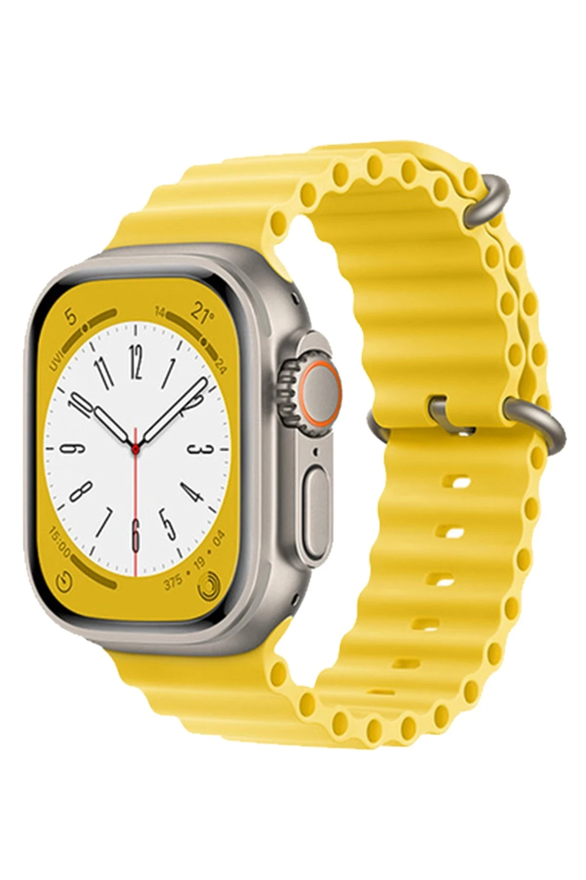Newface Apple Watch 42mm Ocean Kordon - Sarı