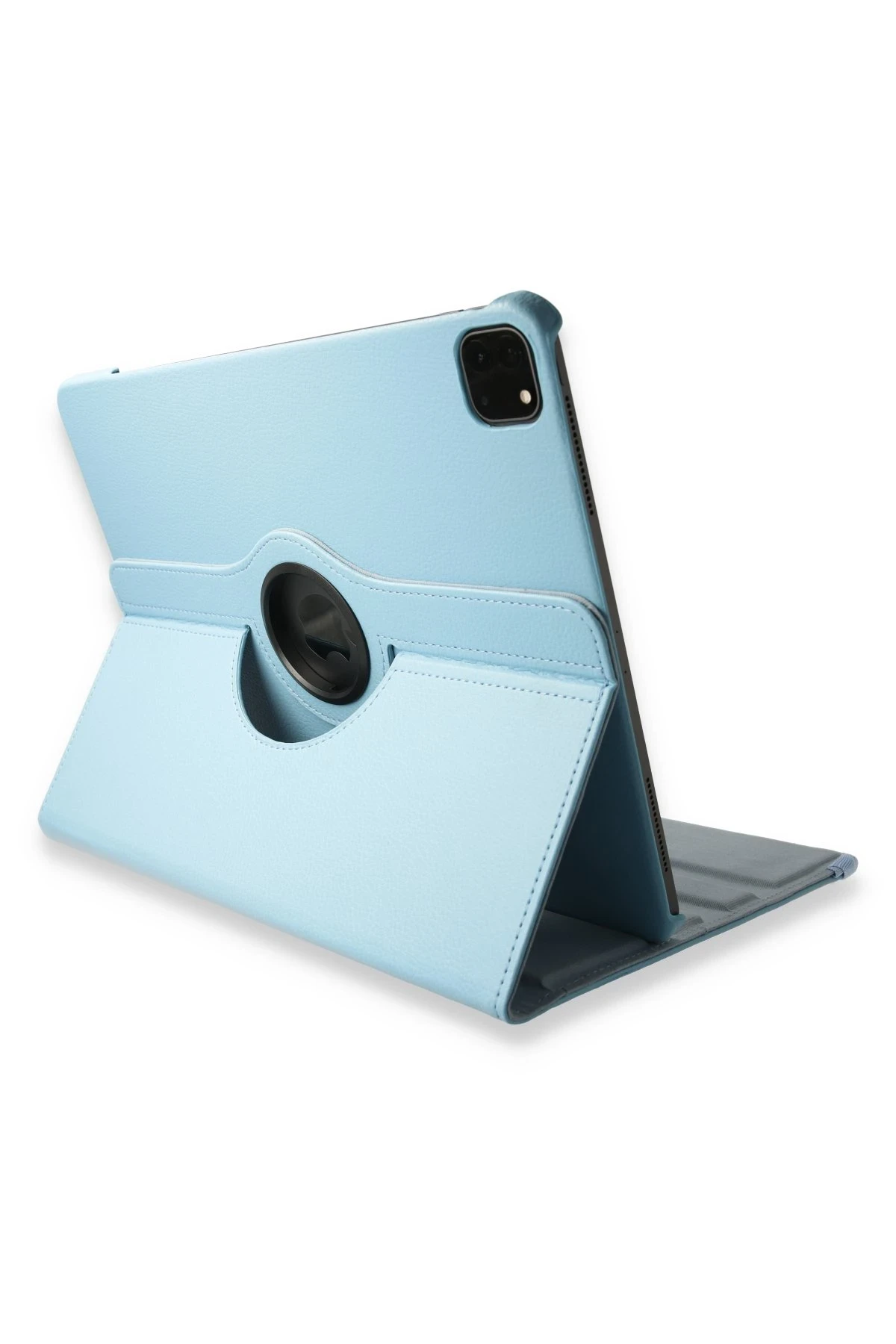 Newface iPad Pro 12.9 (2021) Kılıf 360 Tablet Deri Kılıf - Turkuaz