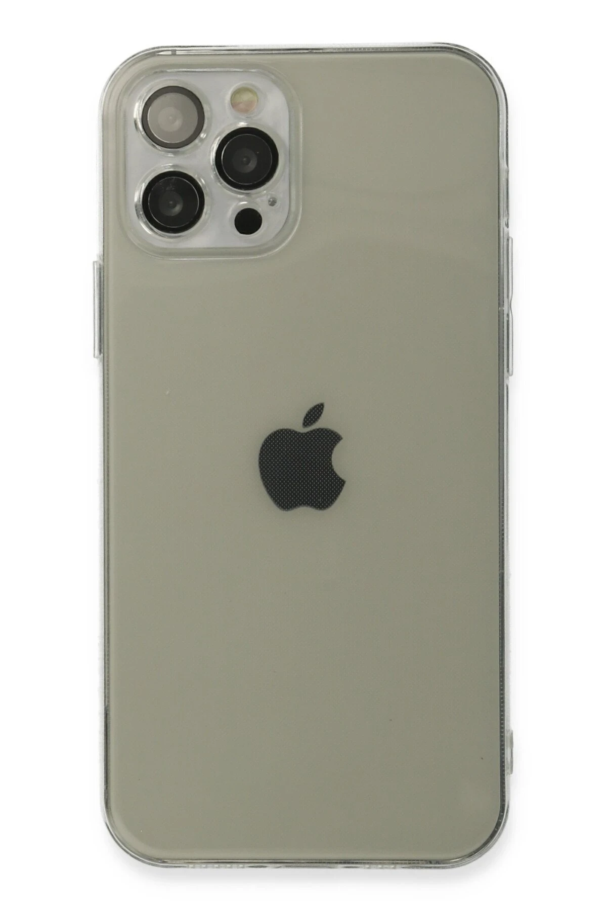 Newface iPhone 12 Pro Max Kılıf Fly Lens Silikon - Şeffaf