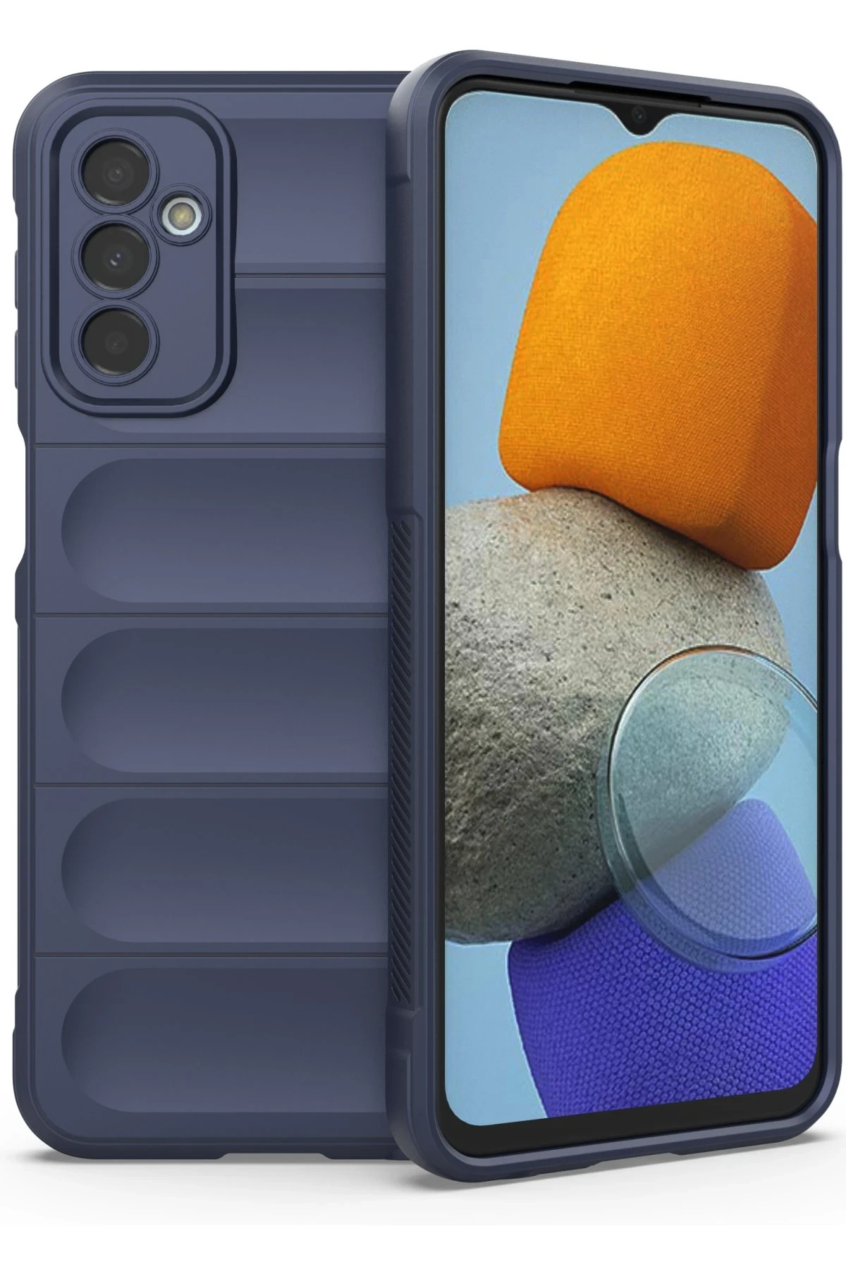 Newface Samsung Galaxy M23 Kılıf Optimum Silikon - Lacivert