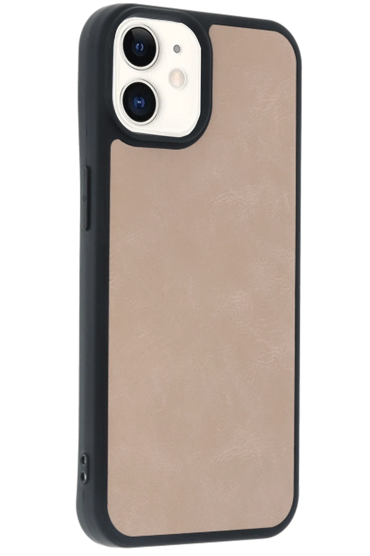 Newface iPhone 11 Kılıf Aras Deri Kapak - Pudra