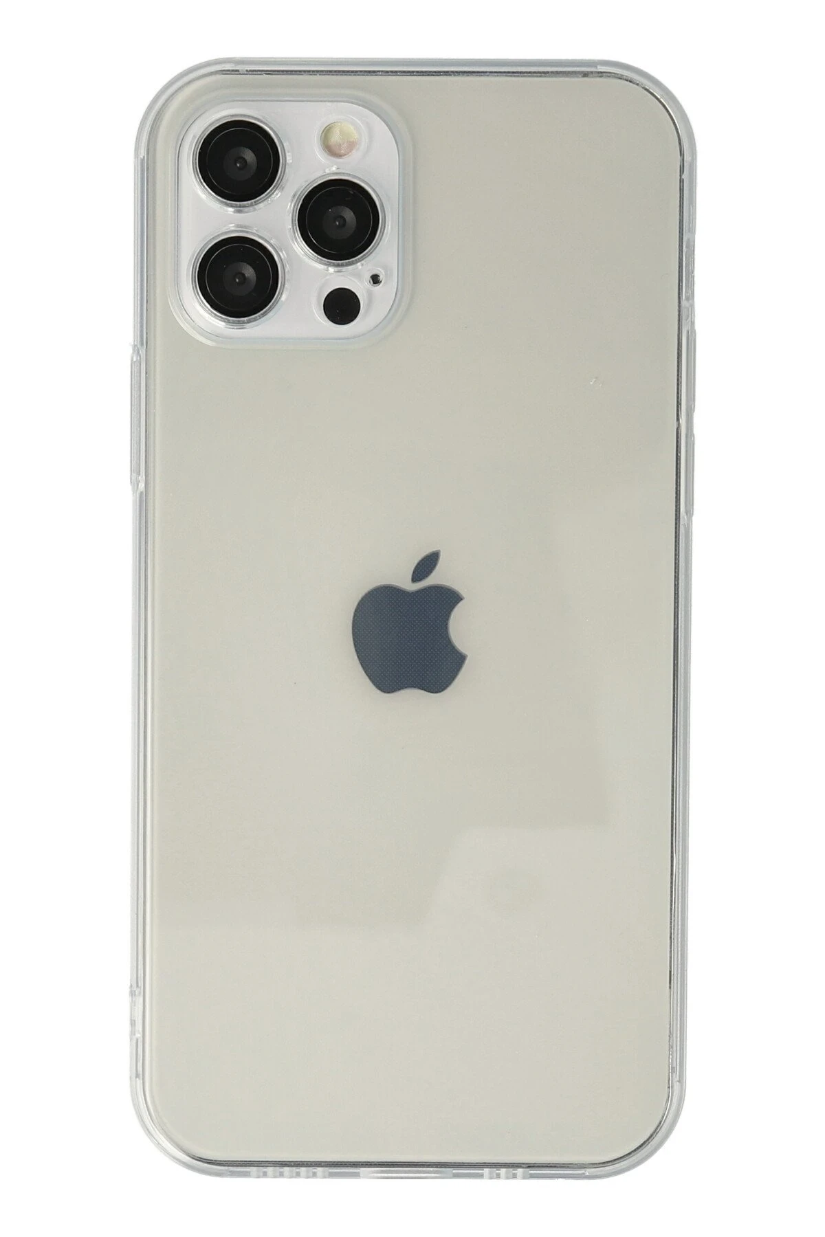 Newface iPhone 12 Pro Max Kılıf Razer Lensli Silikon - Şeffaf