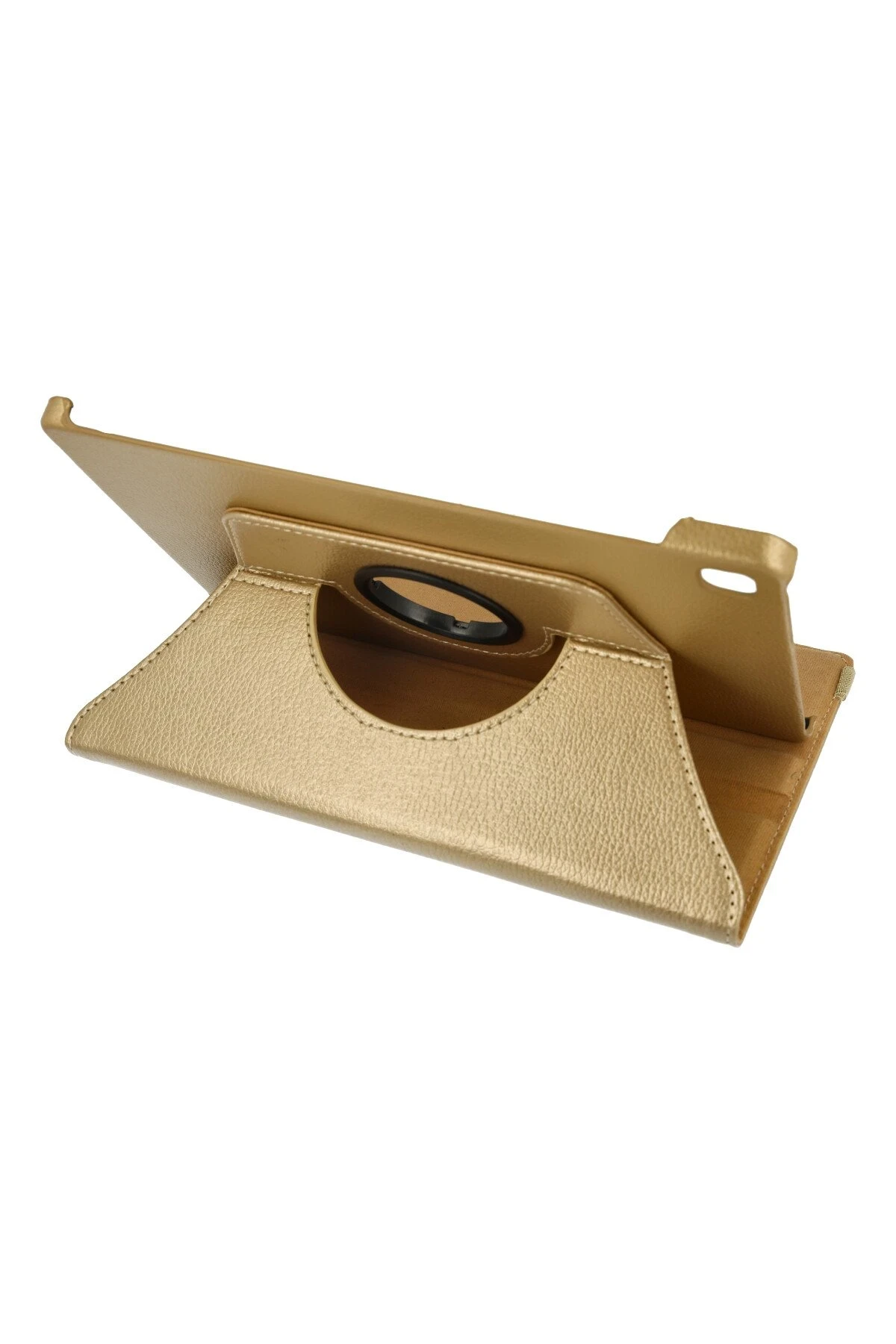 Newface Samsung Galaxy P610 Tab S6 Lite 10.4 Kılıf 360 Tablet Deri Kılıf - Gold
