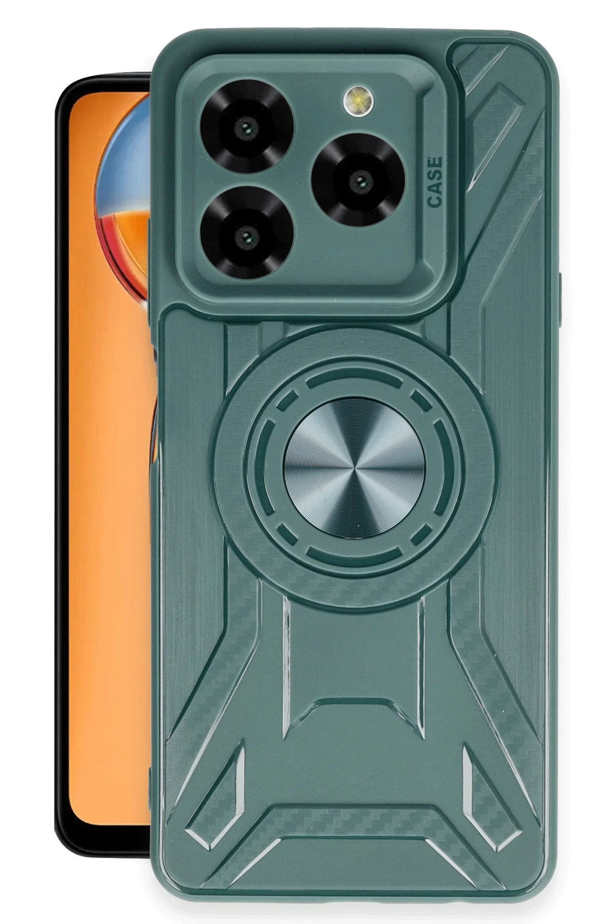 Newface General Mobile Era 50 Kılıf Lincoln Silikon - Koyu Yeşil