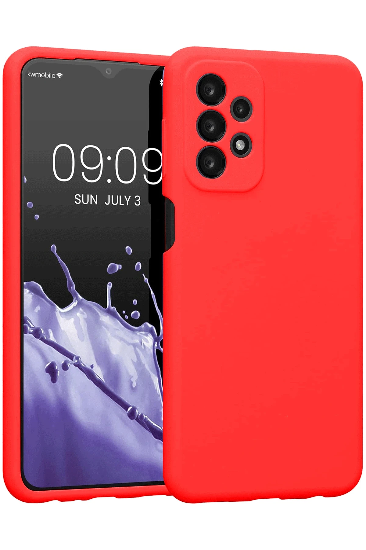 Newface Samsung Galaxy A23 4G Kılıf First Silikon - Kırmızı