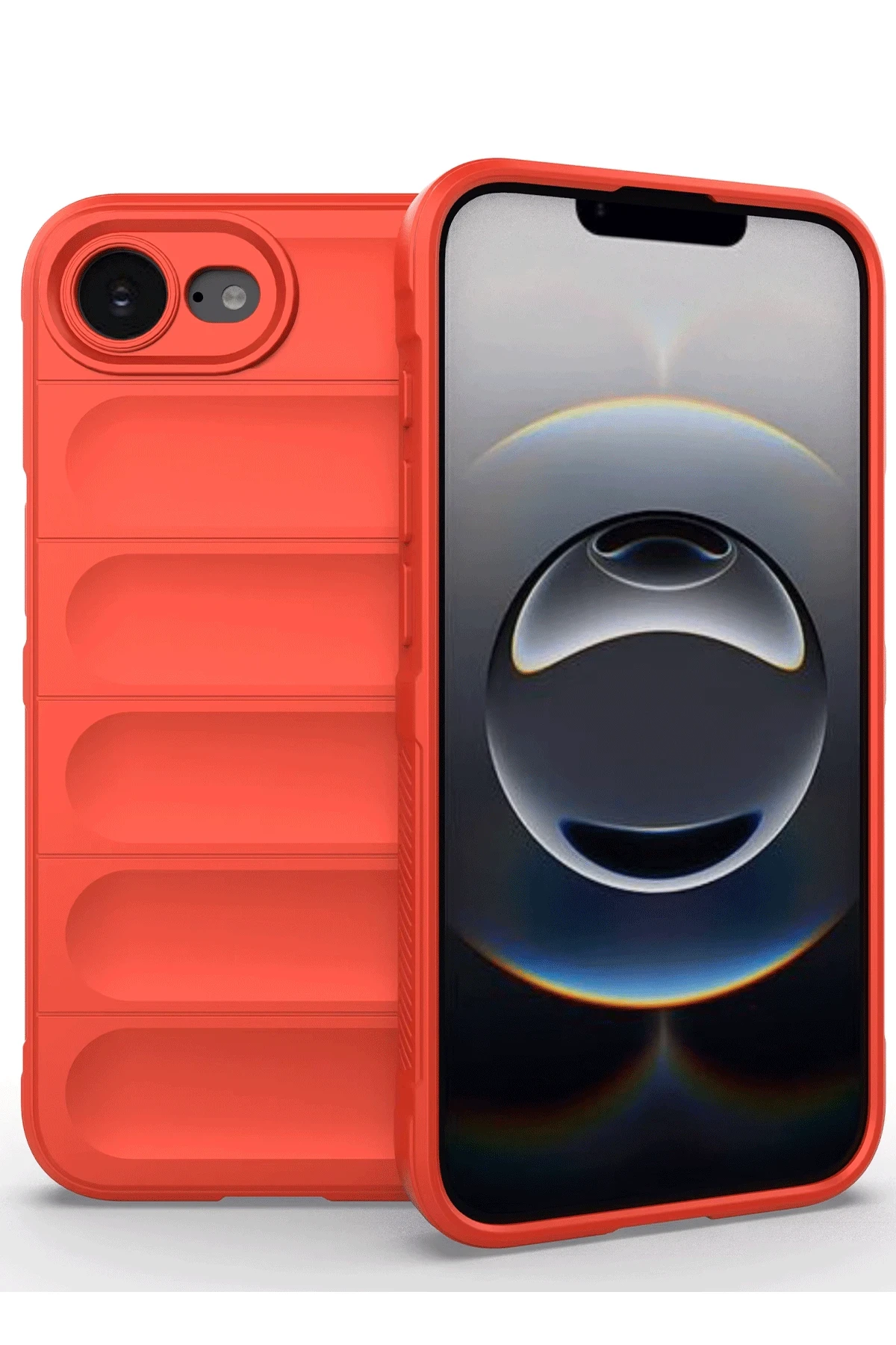 Newface iPhone 16E Kılıf Optimum Silikon - Kırmızı