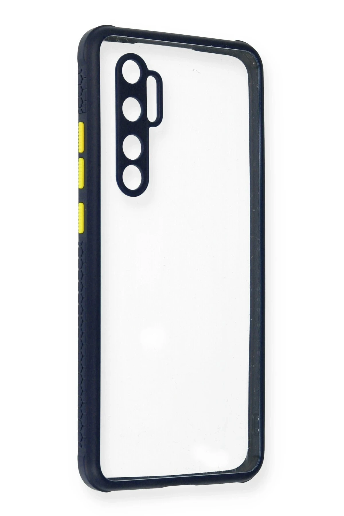 Newface Xiaomi Mi Note 10 Lite Kılıf Miami Şeffaf Silikon - Lacivert