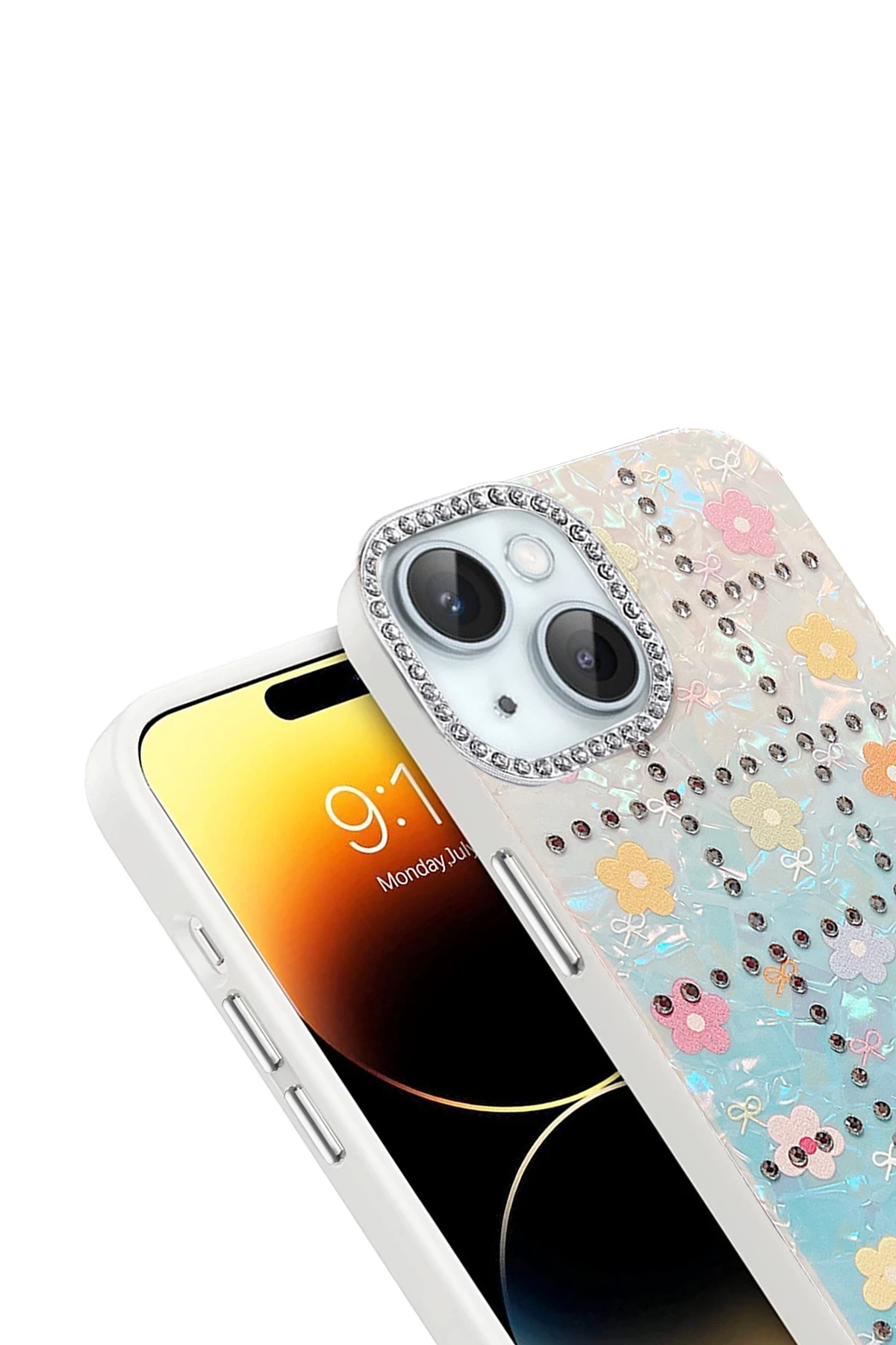 Newface Apple iPhone 14 Deco Desenli Kapak - Desen 1