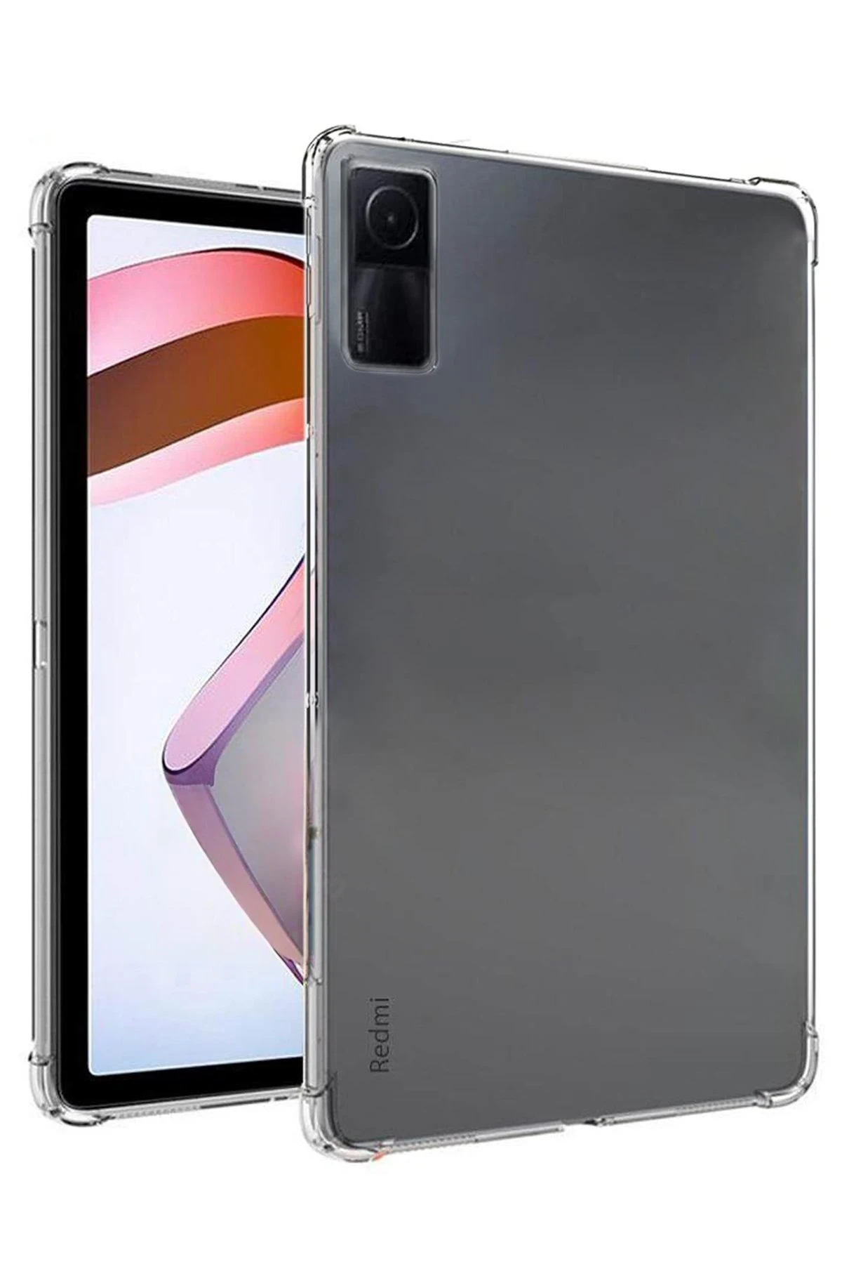 Newface Xiaomi Redmi Pad SE Kılıf Anti Şeffaf Tablet Silikon - Şeffaf