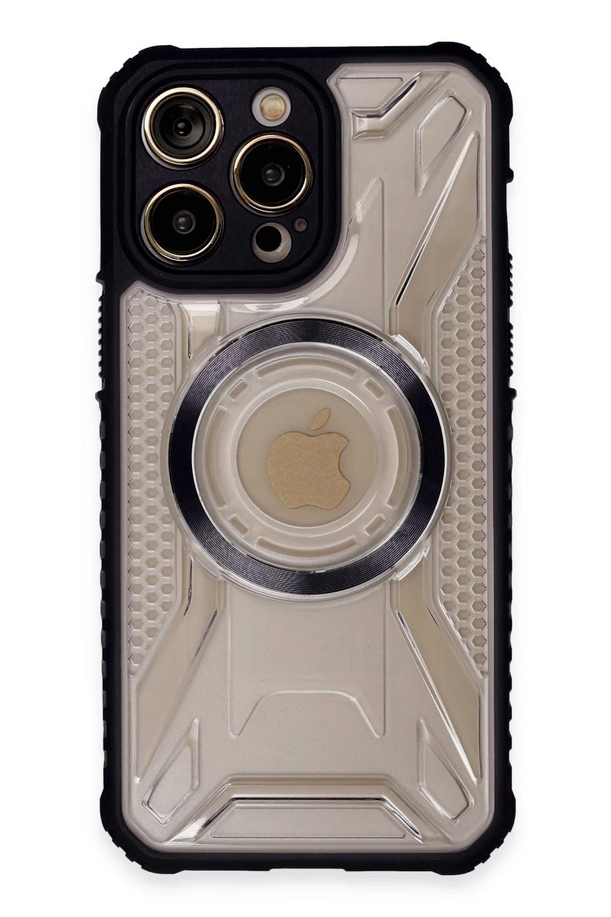 Newface iPhone 14 Pro Max Kılıf Prag Magneticsafe Kapak - Siyah